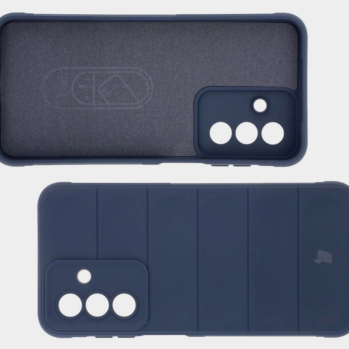 Robuste Handyhülle + gehärtetem Glas für Galaxy A17 5G / A26 5G, Bizon Tur Pack, Dunkelblau