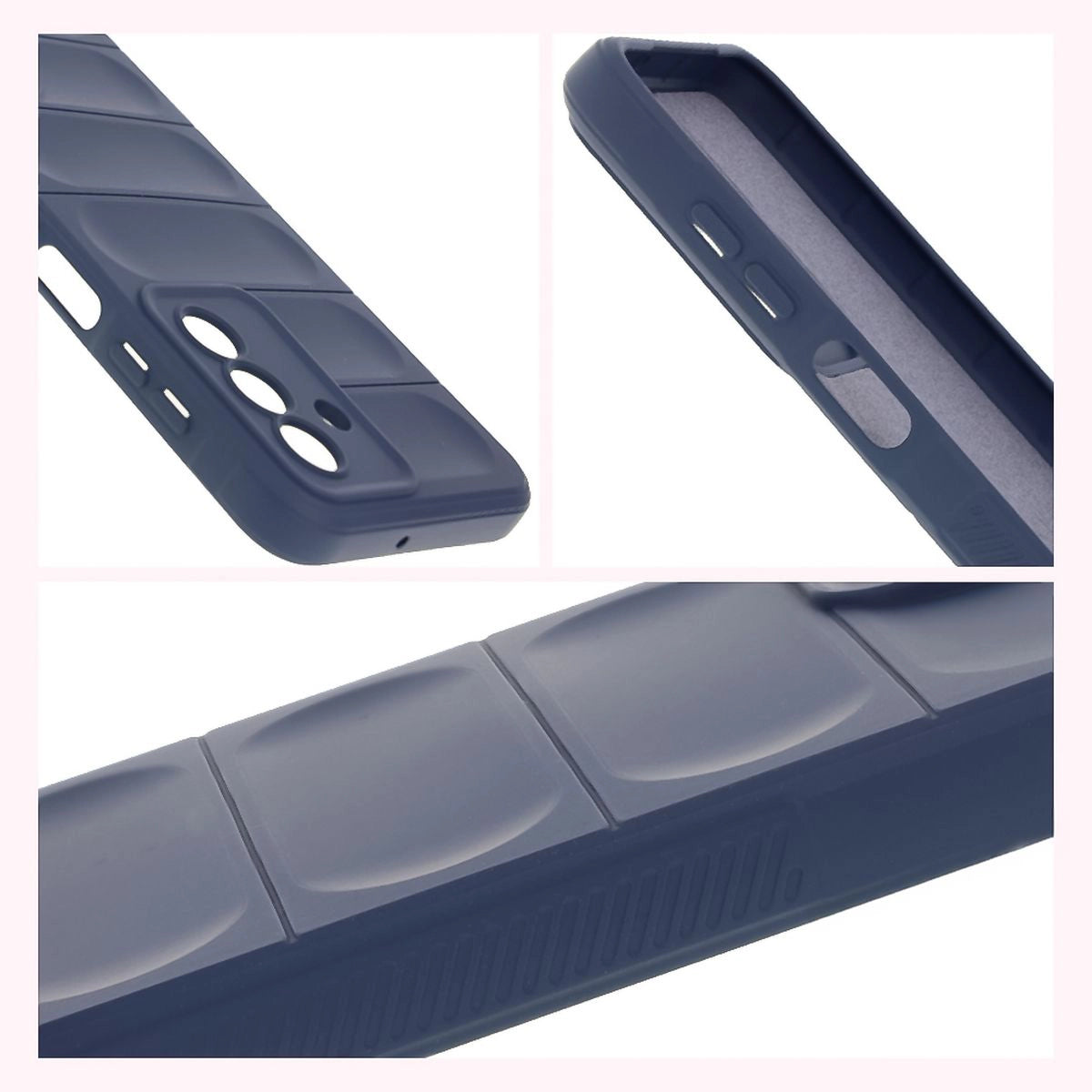 Robuste Handyhülle + gehärtetem Glas für Galaxy A17 5G / A26 5G, Bizon Tur Pack, Dunkelblau