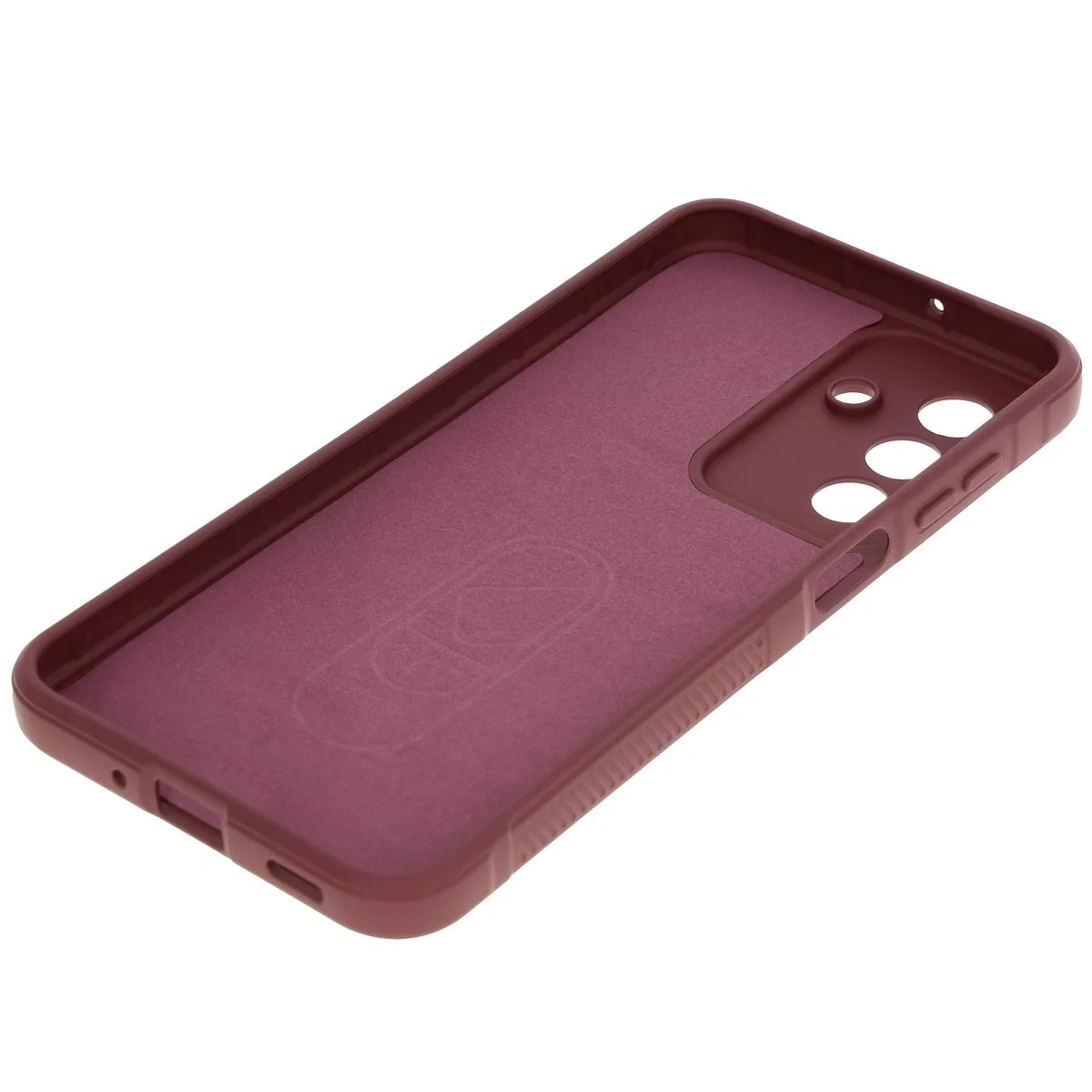 Robuste Handyhülle + gehärtetem Glas für Galaxy A17 5G / A26 5G, Bizon Tur Pack, Burgunderrot