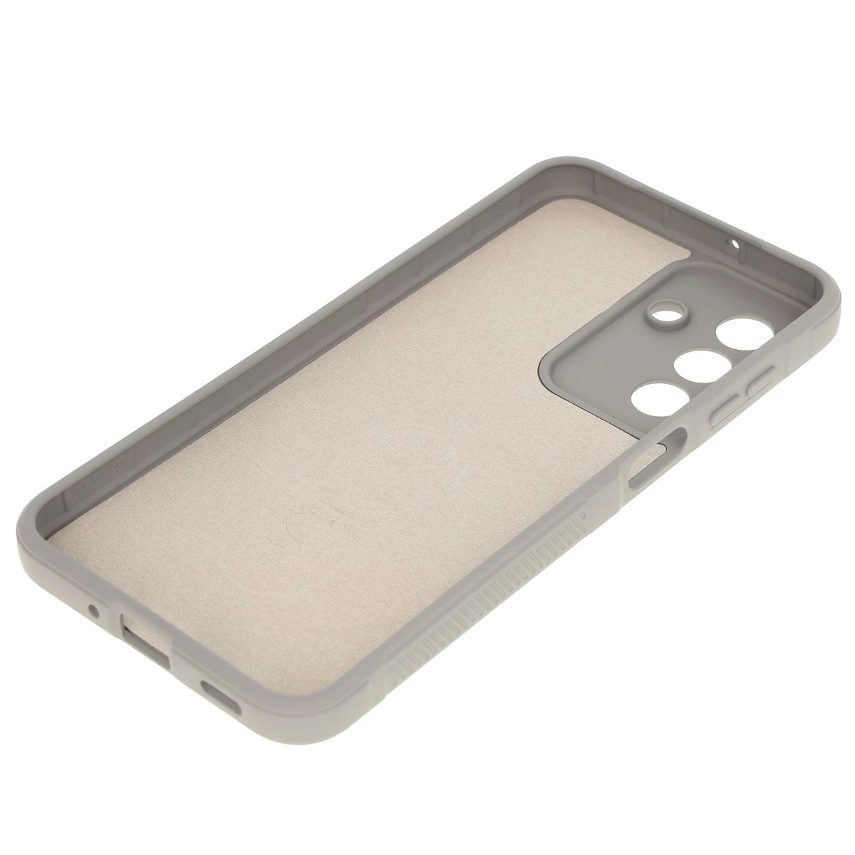 Robuste Handyhülle + gehärtetem Glas für Galaxy A17 5G / A26 5G, Bizon Tur Pack, Hellgrau