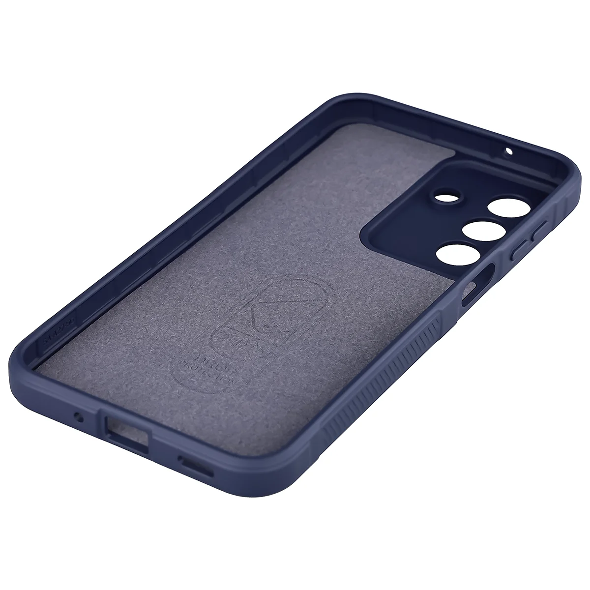 Robuste Handyhülle + gehärtetem Glas für Galaxy A27 5G, Bizon Tur Pack, Dunkelblau