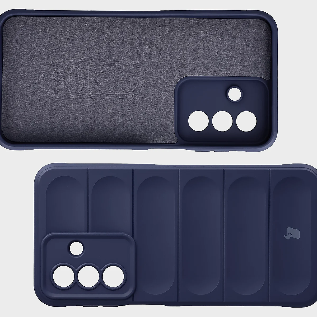Robuste Handyhülle + gehärtetem Glas für Galaxy A27 5G, Bizon Tur Pack, Dunkelblau