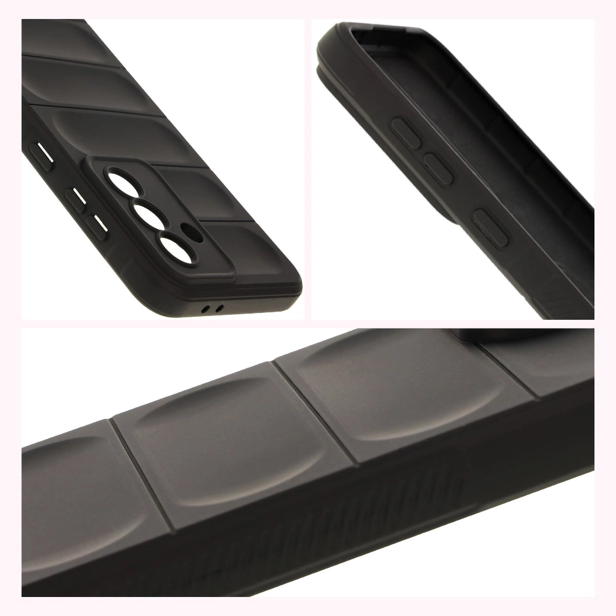 Robuste Handyhülle + gehärtetem Glas für Galaxy A36 5G / A56 5G, Bizon Tur Pack, Schwarz