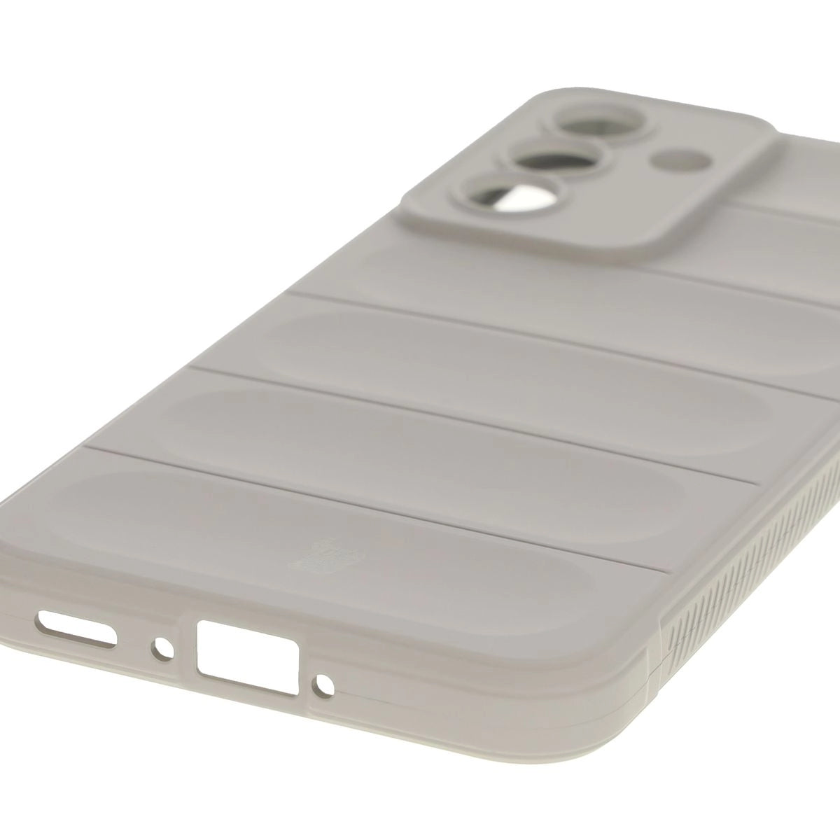 Robuste Handyhülle + gehärtetem Glas für Galaxy A36 5G / A56 5G, Bizon Tur Pack, Hellgrau