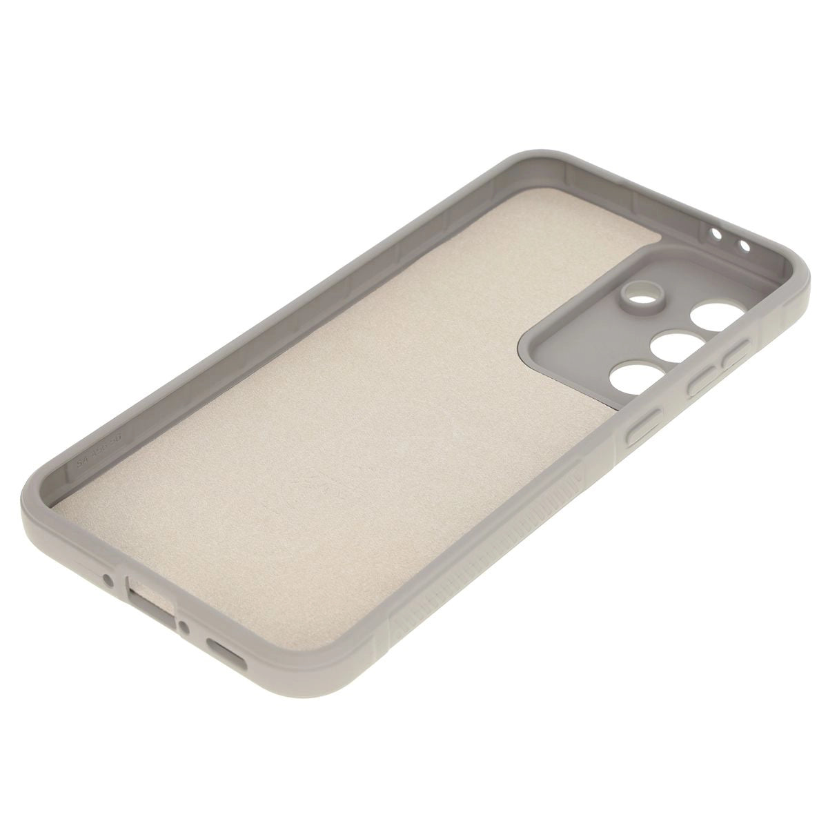 Robuste Handyhülle + gehärtetem Glas für Galaxy A36 5G / A56 5G, Bizon Tur Pack, Hellgrau