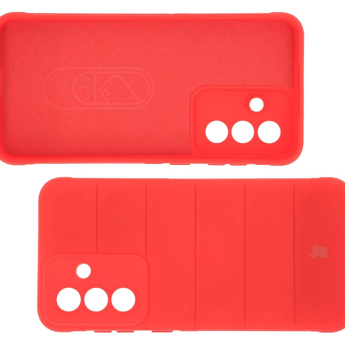 Robuste Handyhülle + gehärtetem Glas für Galaxy A36 5G / Galaxy A56 5G, Bizon Tur Pack, Rot