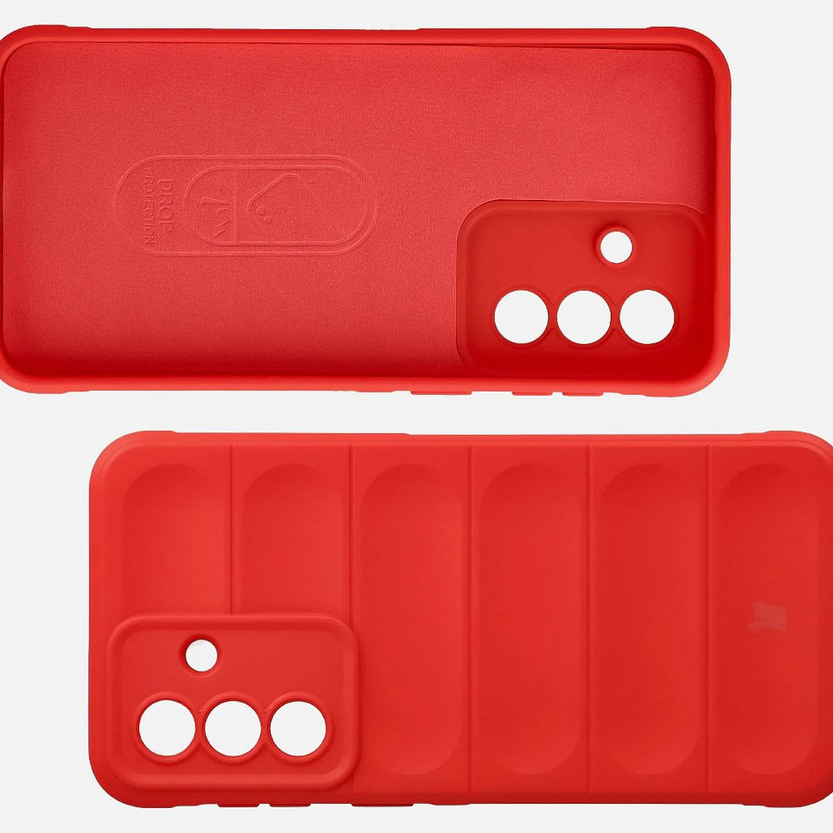 Robuste Handyhülle + gehärtetem Glas für Galaxy A37 5G, Bizon Tur Pack, Rot (7/10)