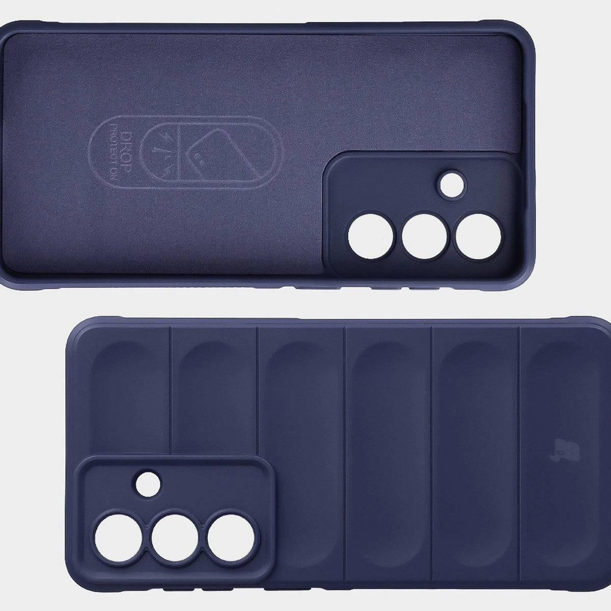 Robuste Handyhülle + gehärtetem Glas für Galaxy S26 Plus, Bizon Tur Pack, Dunkelblau