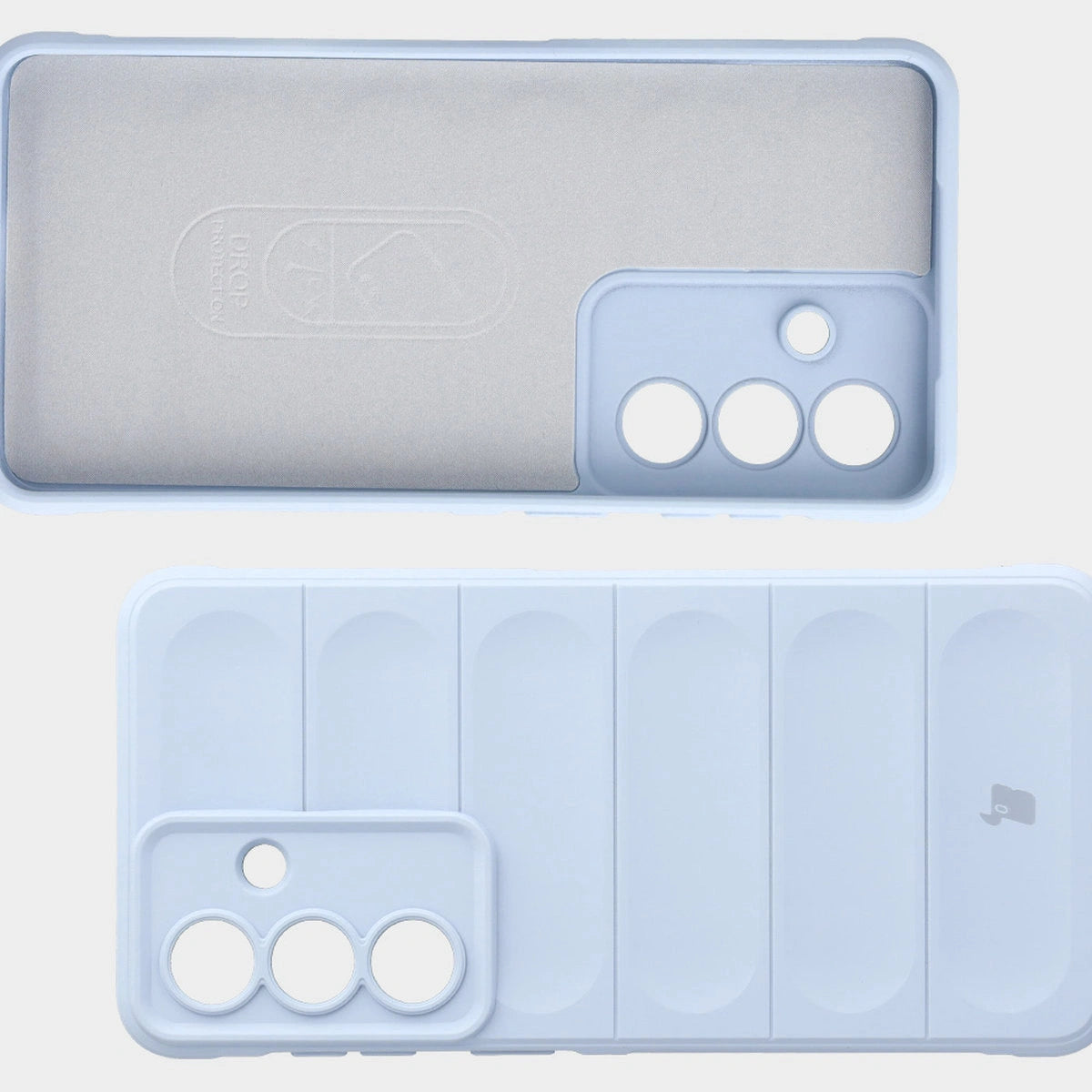 Robuste Handyhülle + gehärtetem Glas für Galaxy S26 Plus, Bizon Tur Pack, Hellblau