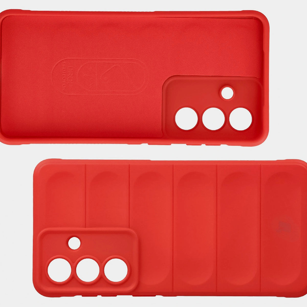 Robuste Handyhülle + gehärtetem Glas für Galaxy S26 Plus, Bizon Tur Pack, Rot