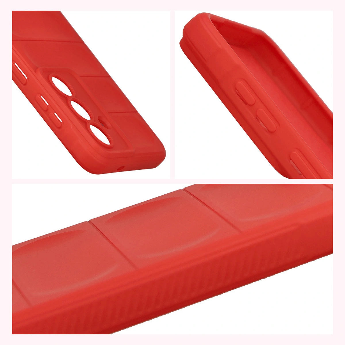 Robuste Handyhülle + gehärtetem Glas für Galaxy S26 Plus, Bizon Tur Pack, Rot