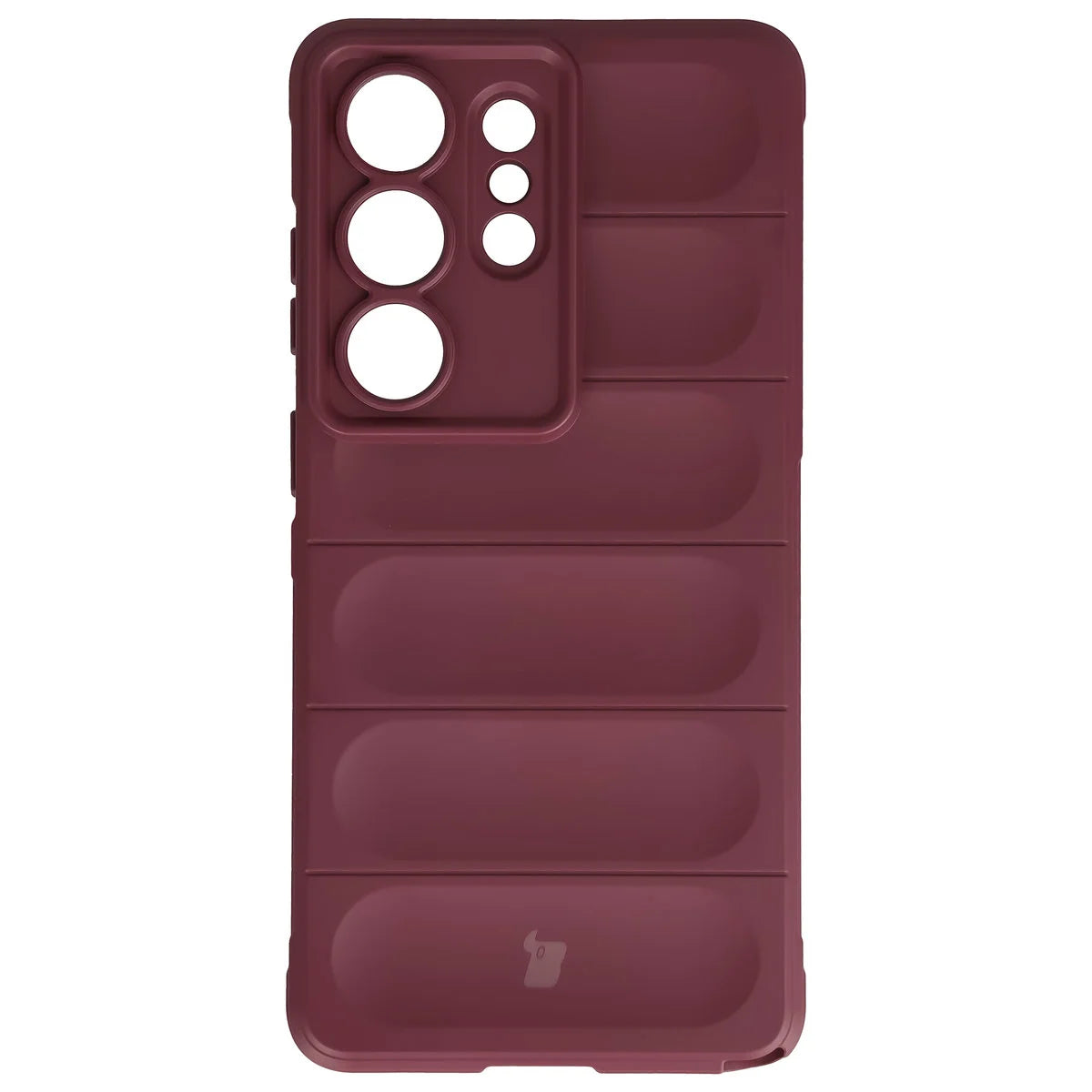 Robuste Handyhülle + gehärtetem Glas für Galaxy S26 Ultra, Bizon Tur Pack, Burgunderrot