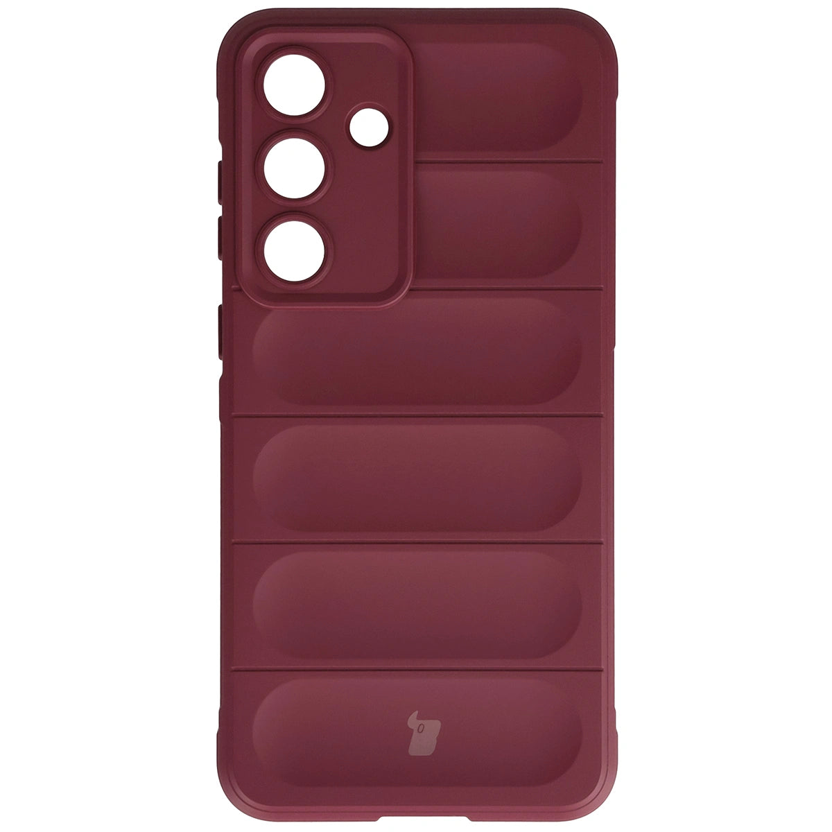 Robuste Handyhülle + gehärtetem Glas für Galaxy S26 FE / S25 FE, Bizon Tur Pack, Burgunderrot (2/10)