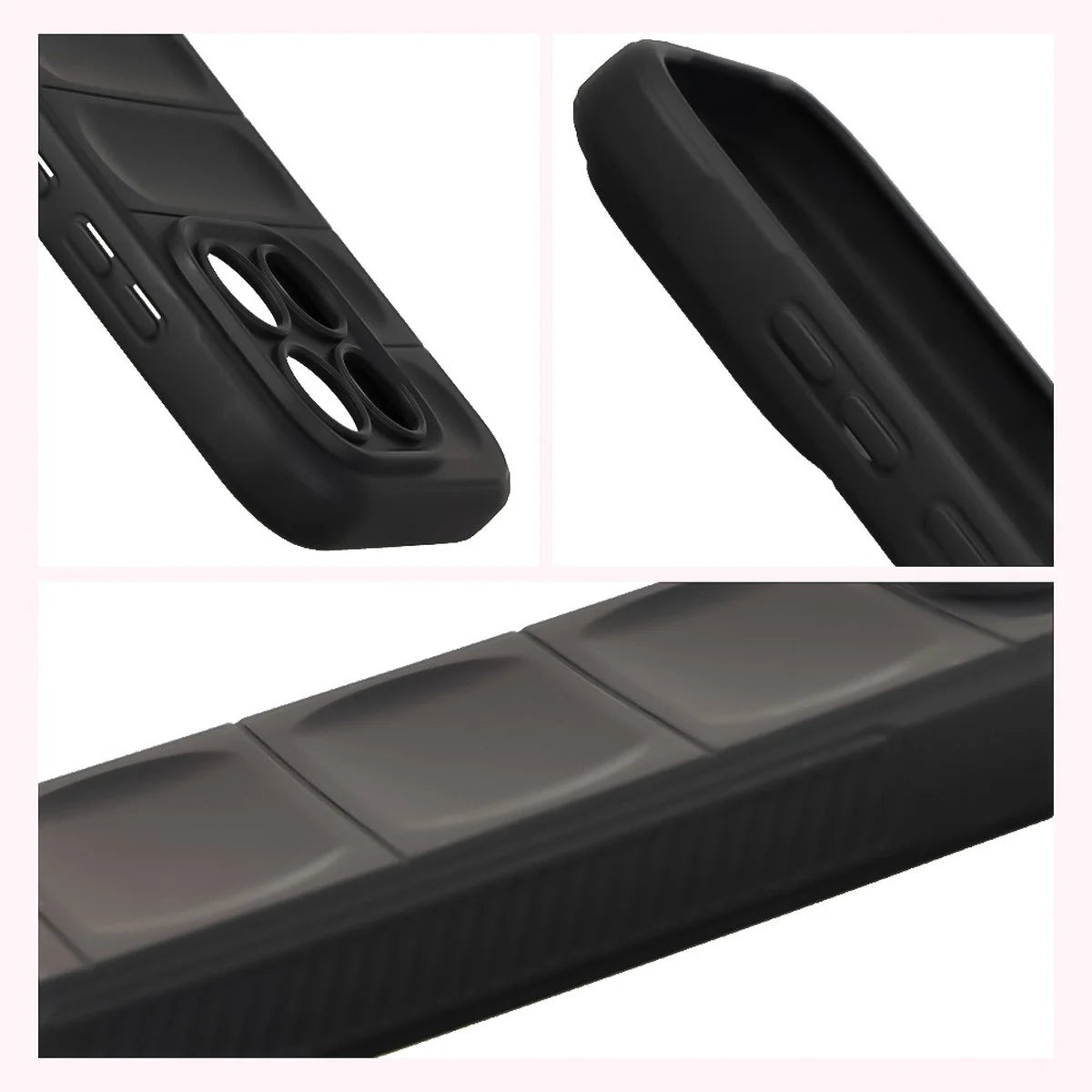 Robuste Handyhülle + gehärtetem Glas für Xiaomi 17, Bizon Tur Pack, Schwarz