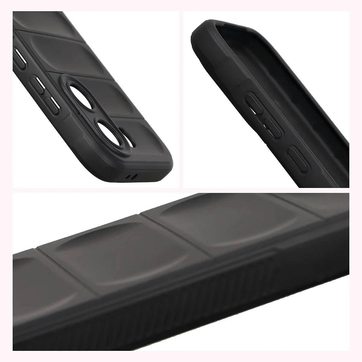 Robuste Handyhülle + gehärtetem Glas für Xiaomi POCO X8 Pro, Bizon Tur Pack, Schwarz