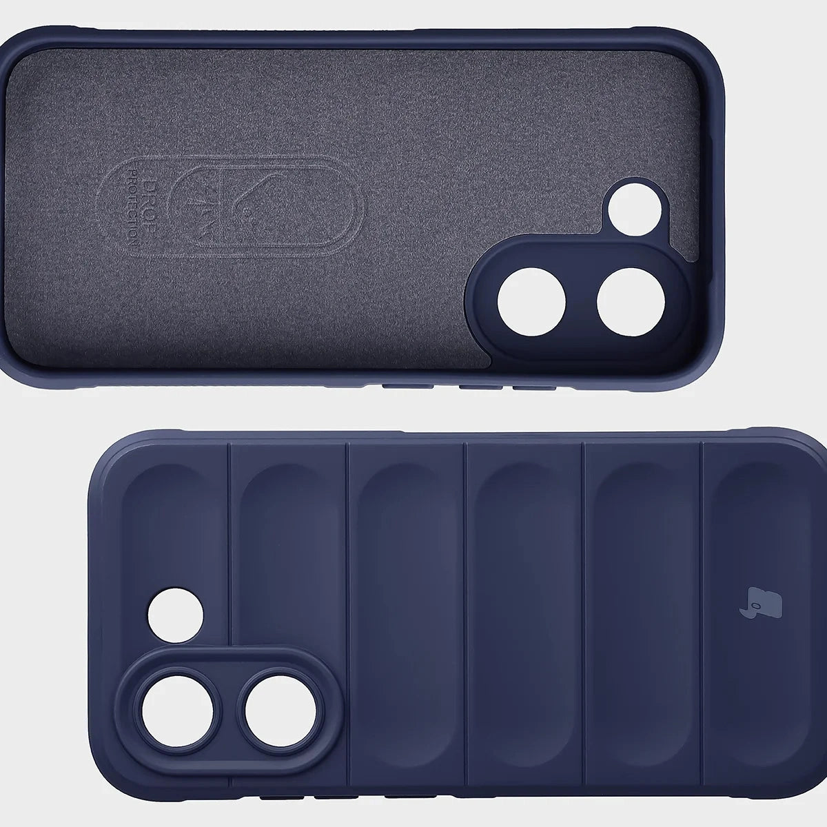 Robuste Handyhülle + gehärtetem Glas für Xiaomi POCO X8 Pro, Bizon Tur Pack, Dunkelblau