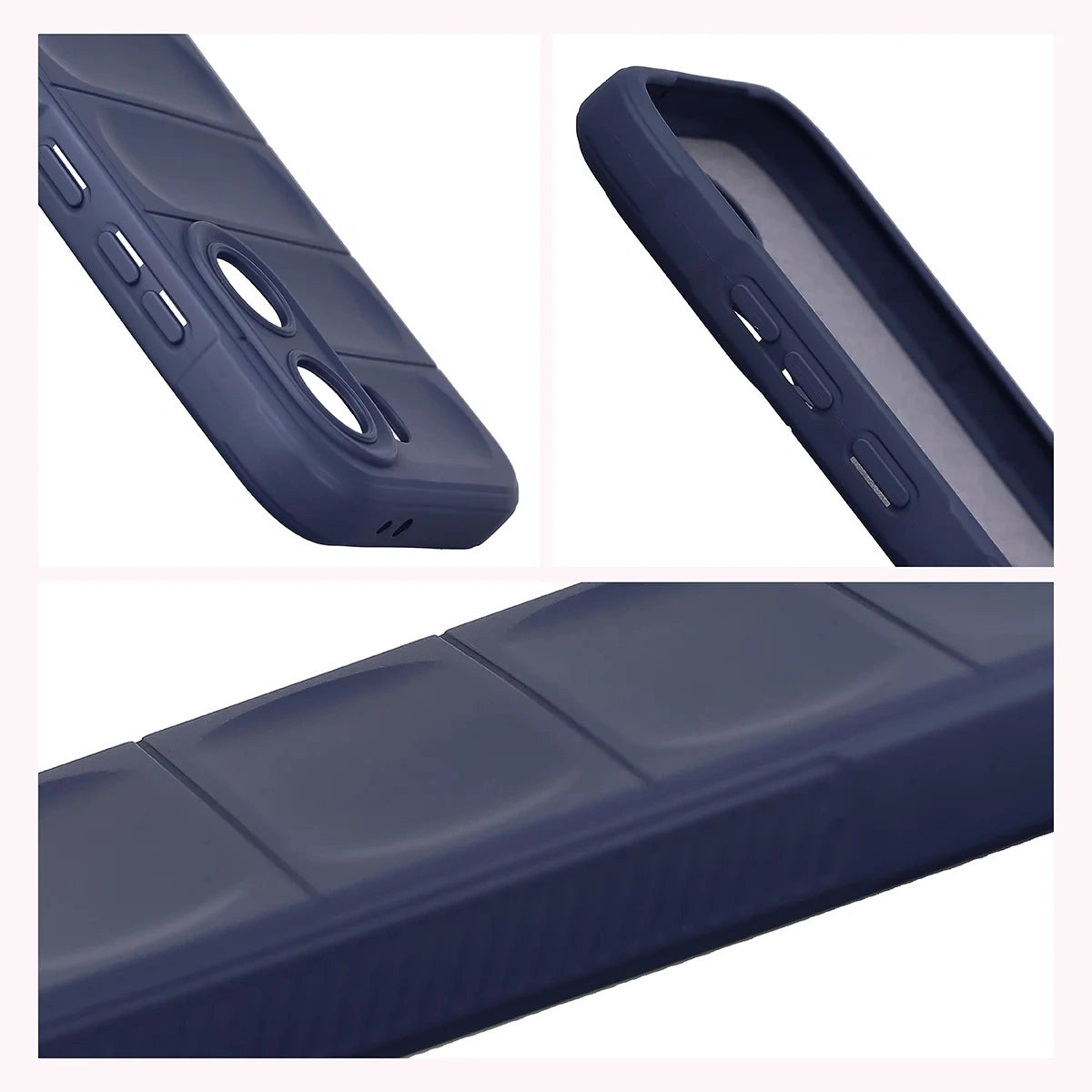 Robuste Handyhülle + gehärtetem Glas für Xiaomi POCO X8 Pro, Bizon Tur Pack, Dunkelblau