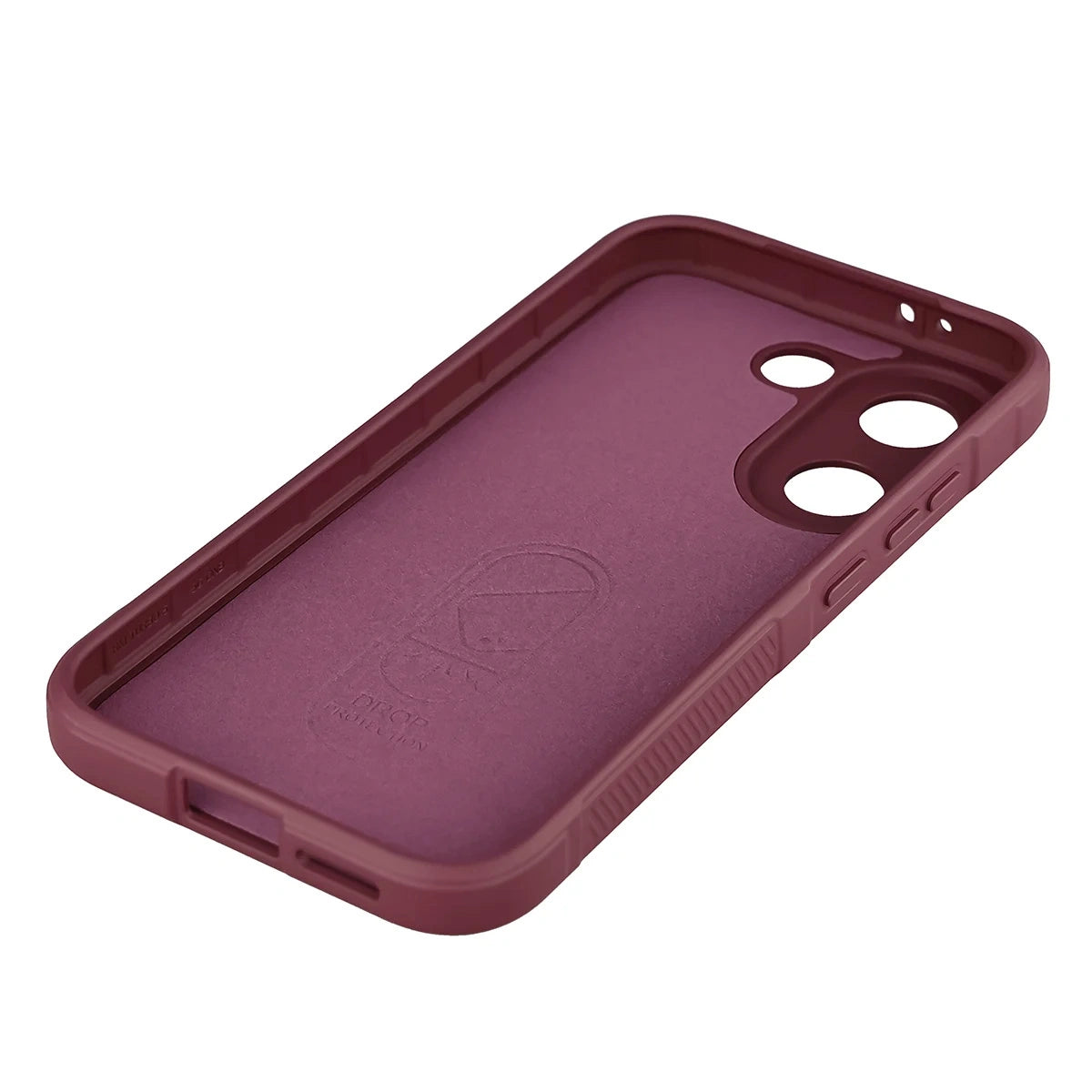 Robuste Handyhülle + gehärtetem Glas für Xiaomi POCO X8 Pro, Bizon Tur Pack, Burgunderrot