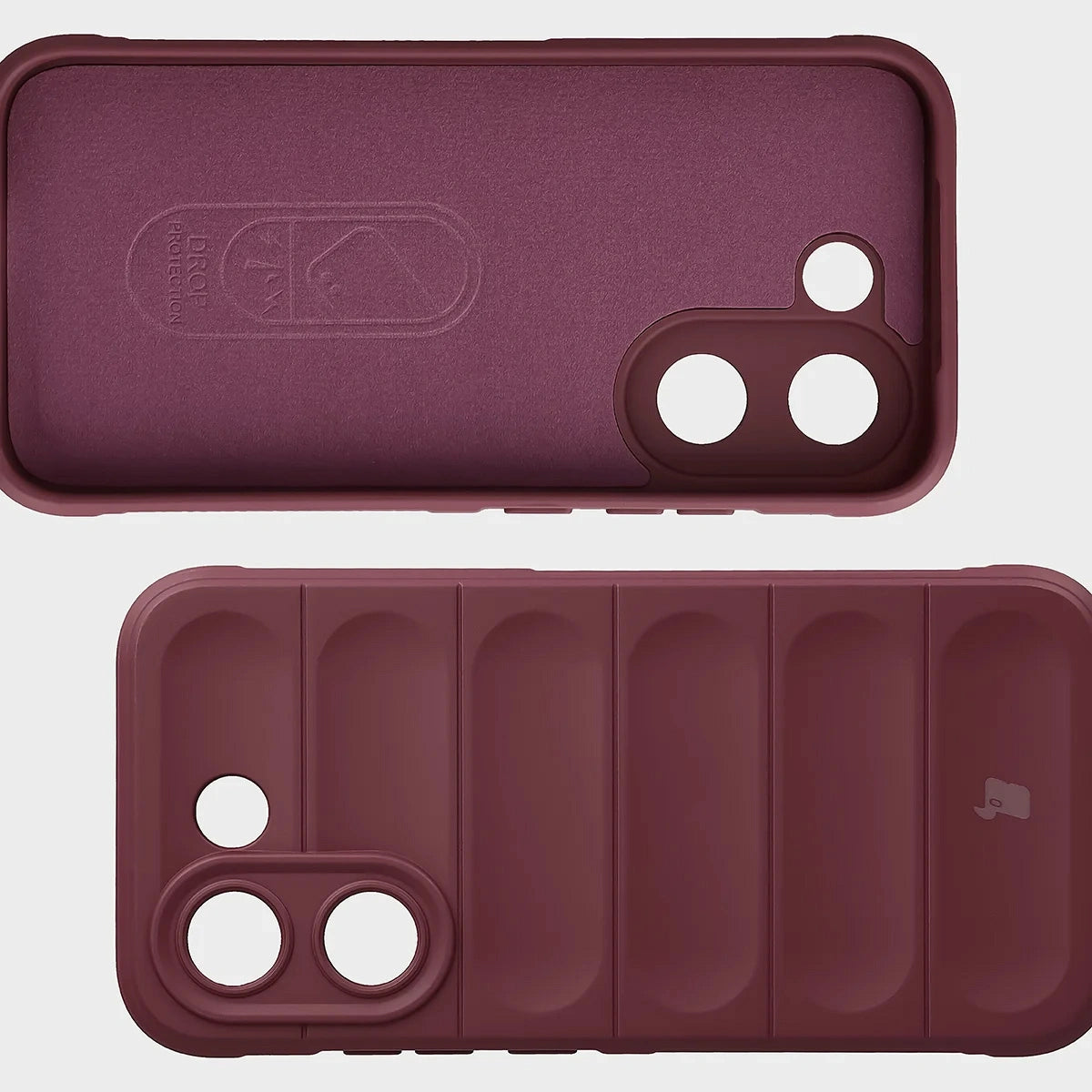 Robuste Handyhülle + gehärtetem Glas für Xiaomi POCO X8 Pro, Bizon Tur Pack, Burgunderrot
