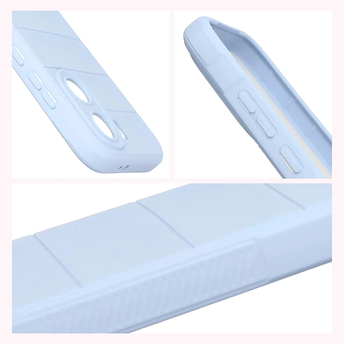 Robuste Handyhülle + gehärtetem Glas für Xiaomi POCO X8 Pro, Bizon Tur Pack, Hellblau