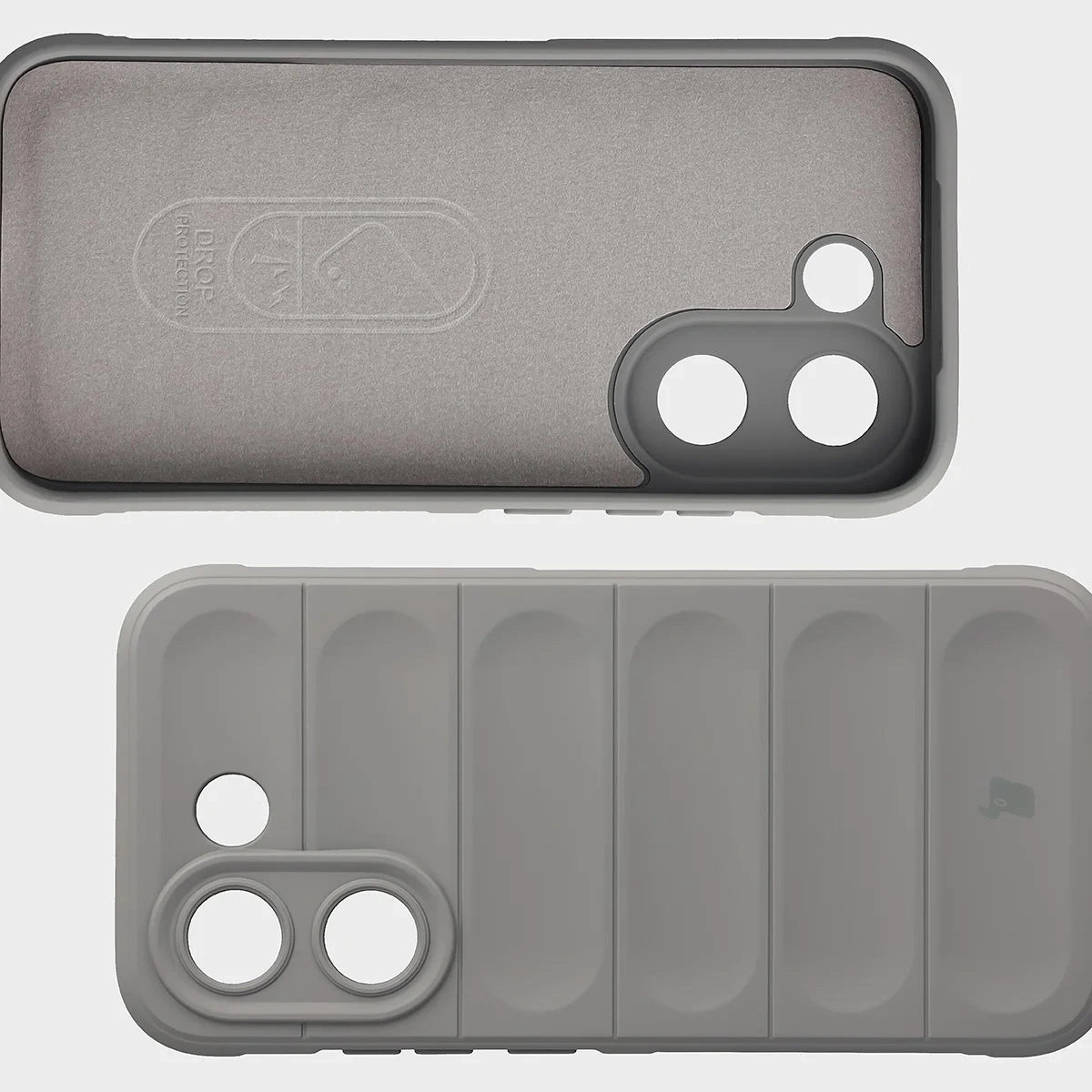 Robuste Handyhülle + gehärtetem Glas für Xiaomi POCO X8 Pro, Bizon Tur Pack, Hellgrau