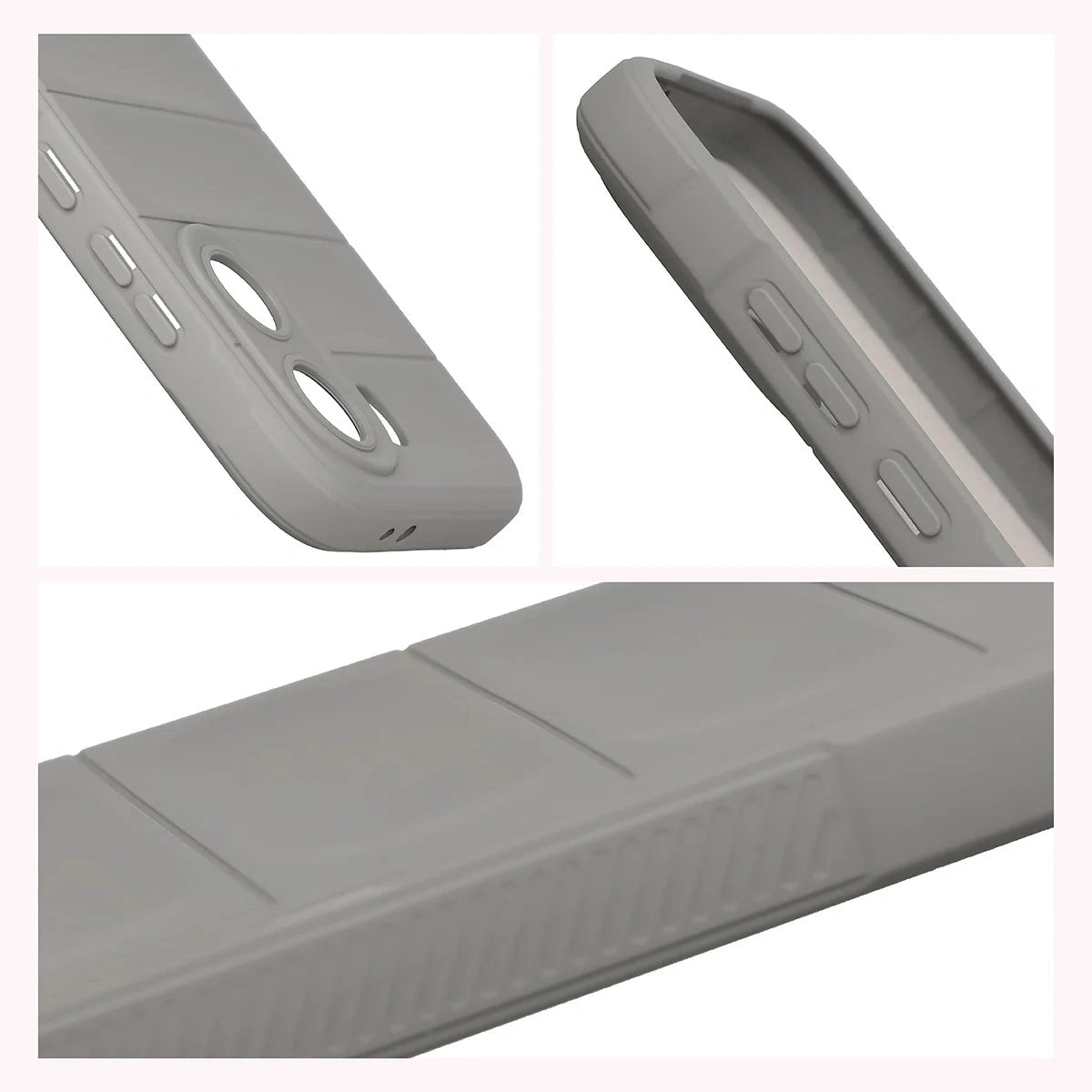 Robuste Handyhülle + gehärtetem Glas für Xiaomi POCO X8 Pro, Bizon Tur Pack, Hellgrau