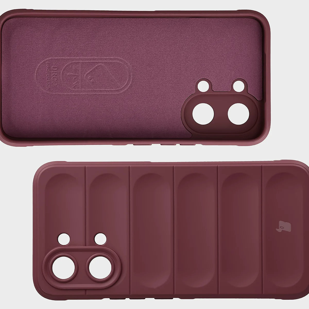 Robuste Handyhülle + gehärtetem Glas für Xiaomi POCO X8 Pro Max, Bizon Tur Pack, Burgunderrot