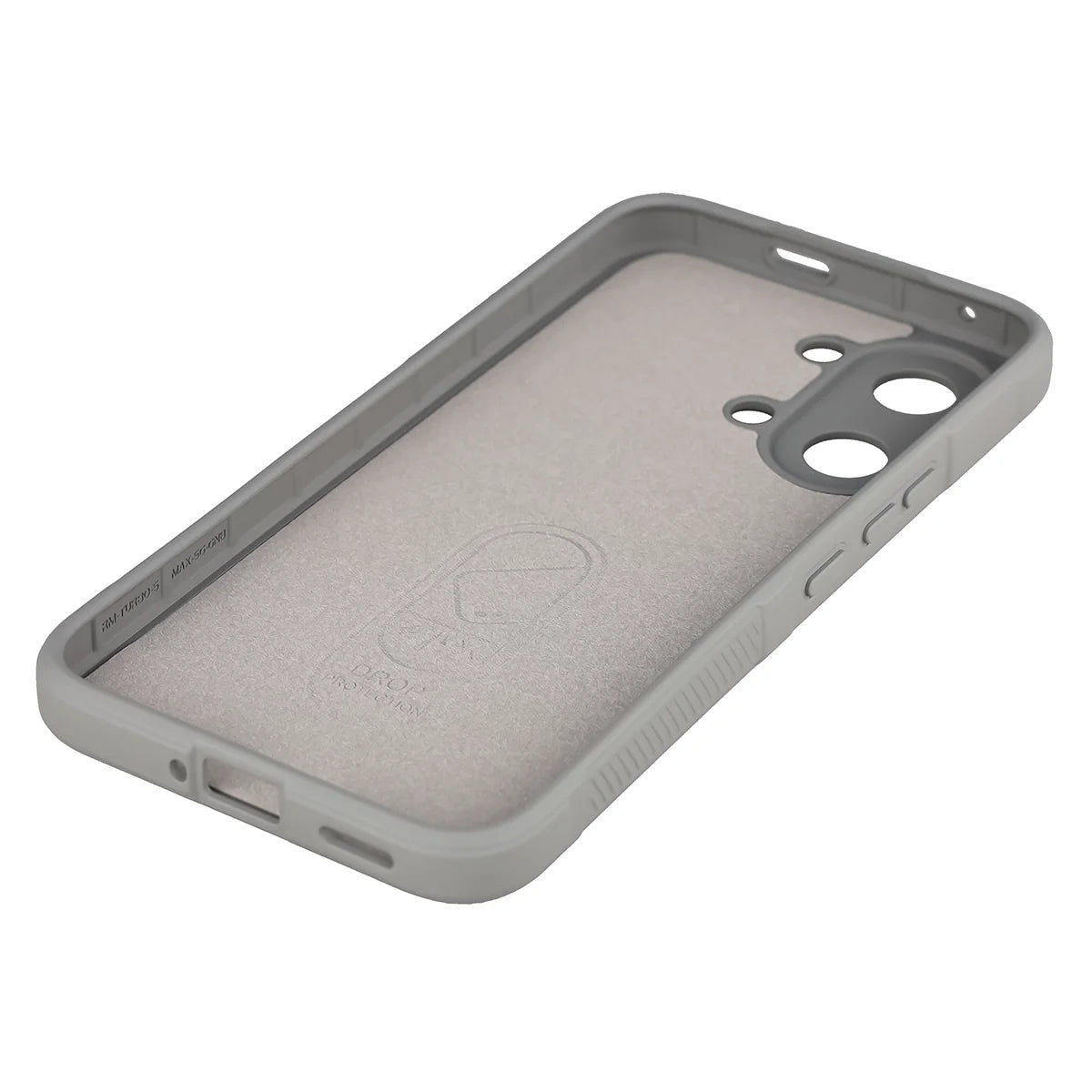 Robuste Handyhülle + gehärtetem Glas für Xiaomi POCO X8 Pro Max, Bizon Tur Pack, Hellgrau