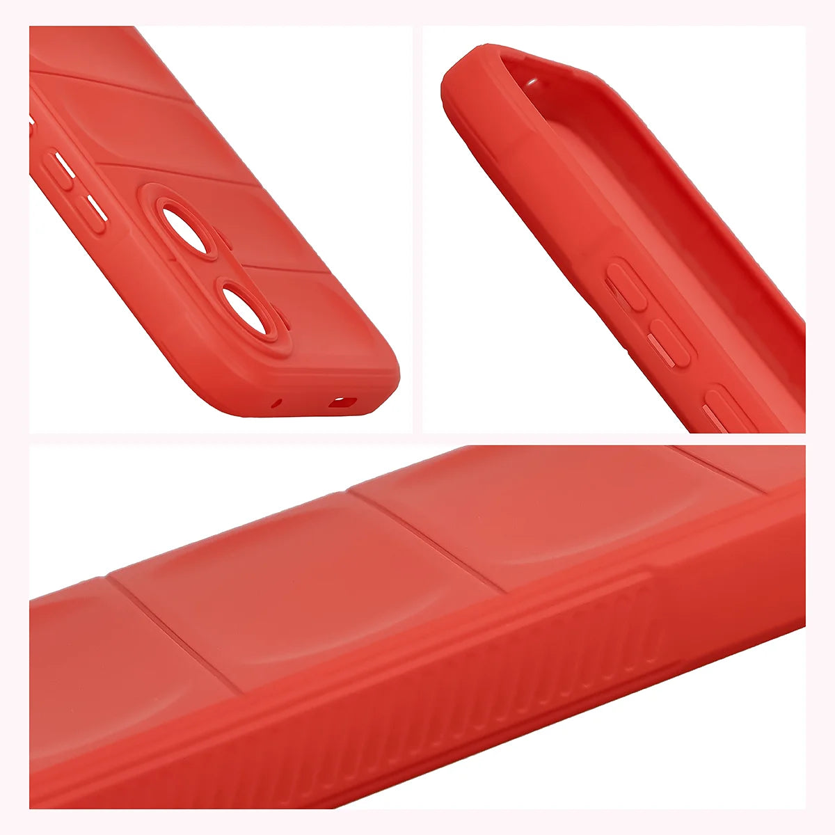 Robuste Handyhülle + gehärtetem Glas für Xiaomi POCO X8 Pro Max, Bizon Tur Pack, Rot
