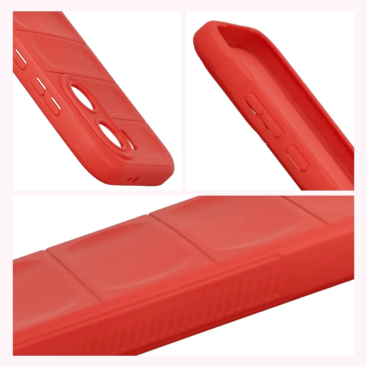 Robuste Handyhülle + gehärtetem Glas für Xiaomi POCO X8 Pro, Bizon Tur Pack, Rot