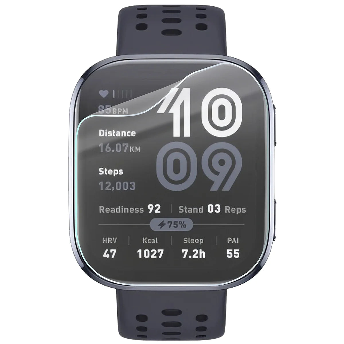Schutzfolie für den Bildschirm für Amazfit Bip 6, Bizon Watch HydroFlex, 3 Stück