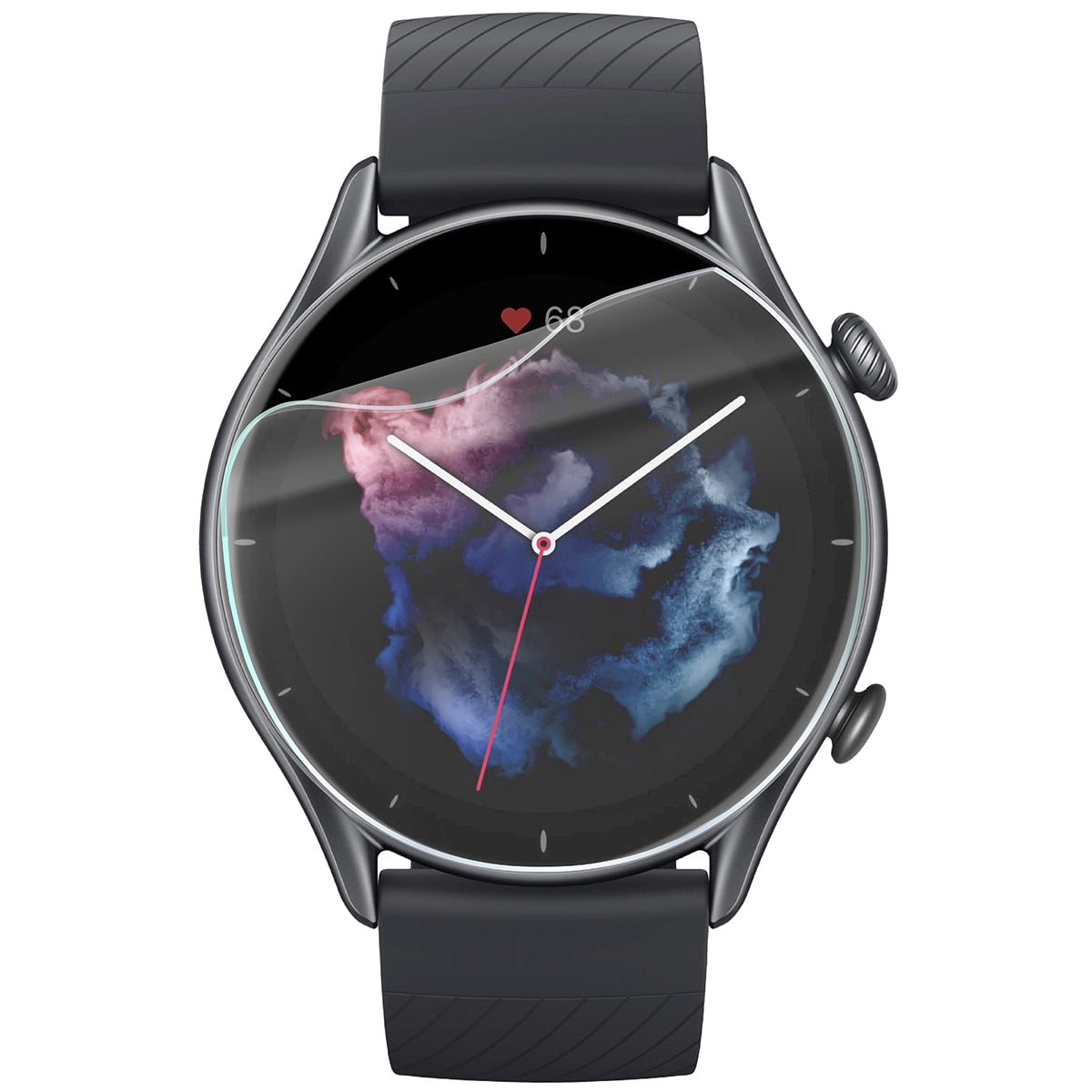 Schutzfolie für den Bildschirm für Amazfit GTR 3, Bizon Watch HydroFlex, 3 Stück
