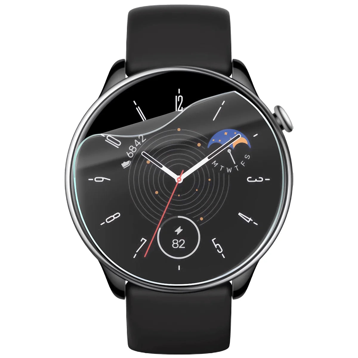 Schutzfolie für den Bildschirm für Amazfit GTR Mini, Bizon Watch HydroFlex, 3 Stück