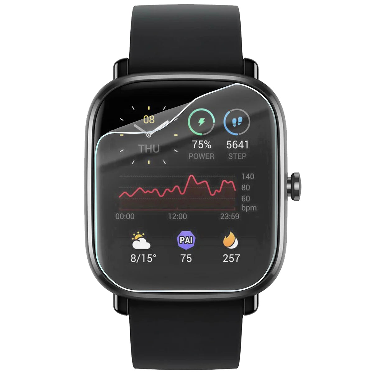 Schutzfolie für den Bildschirm für Amazfit GTS 2 Mini, Bizon Watch HydroFlex, 3 Stück