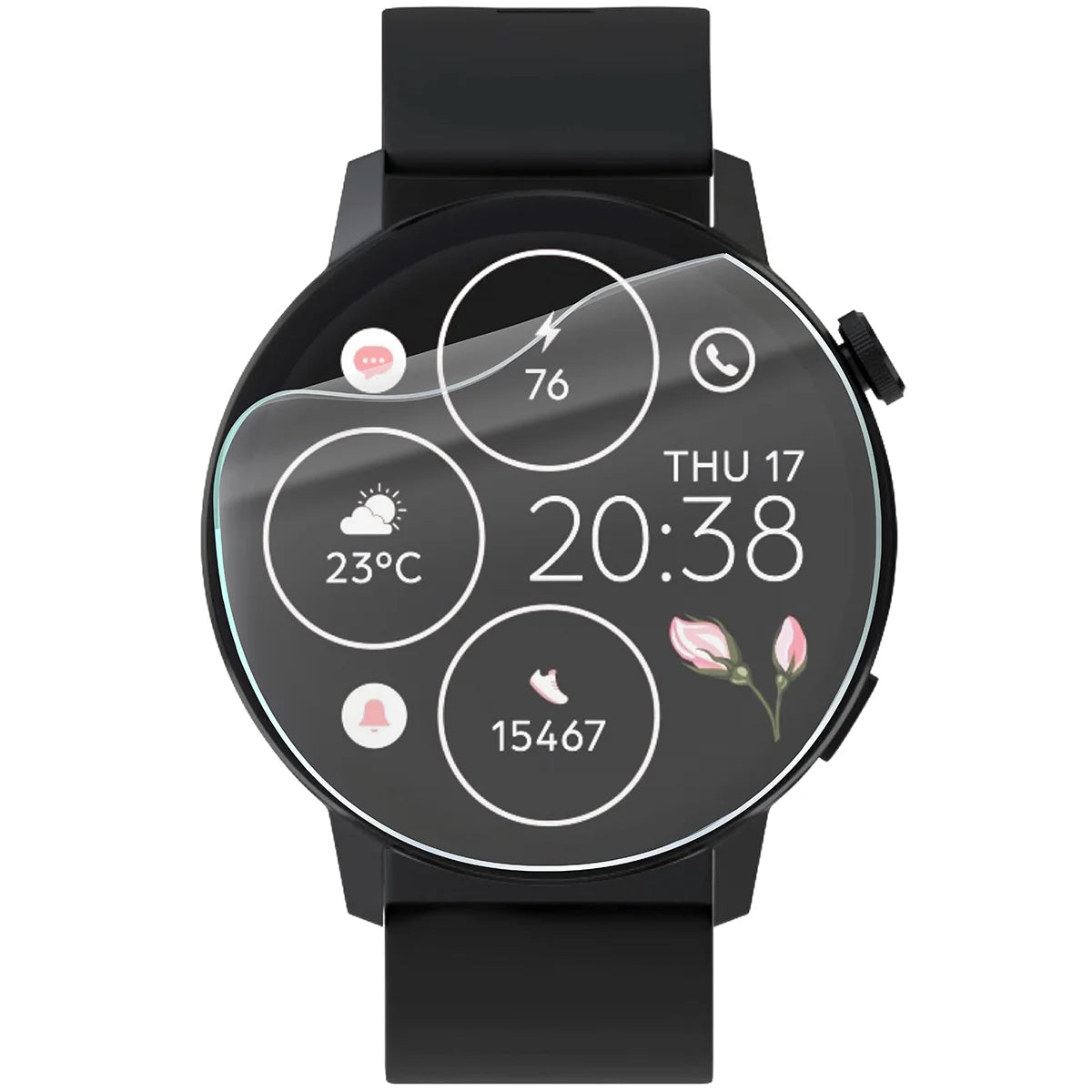 Schutzfolie für den Bildschirm für Forever Forevive 4, Bizon Watch HydroFlex, 3 Stück
