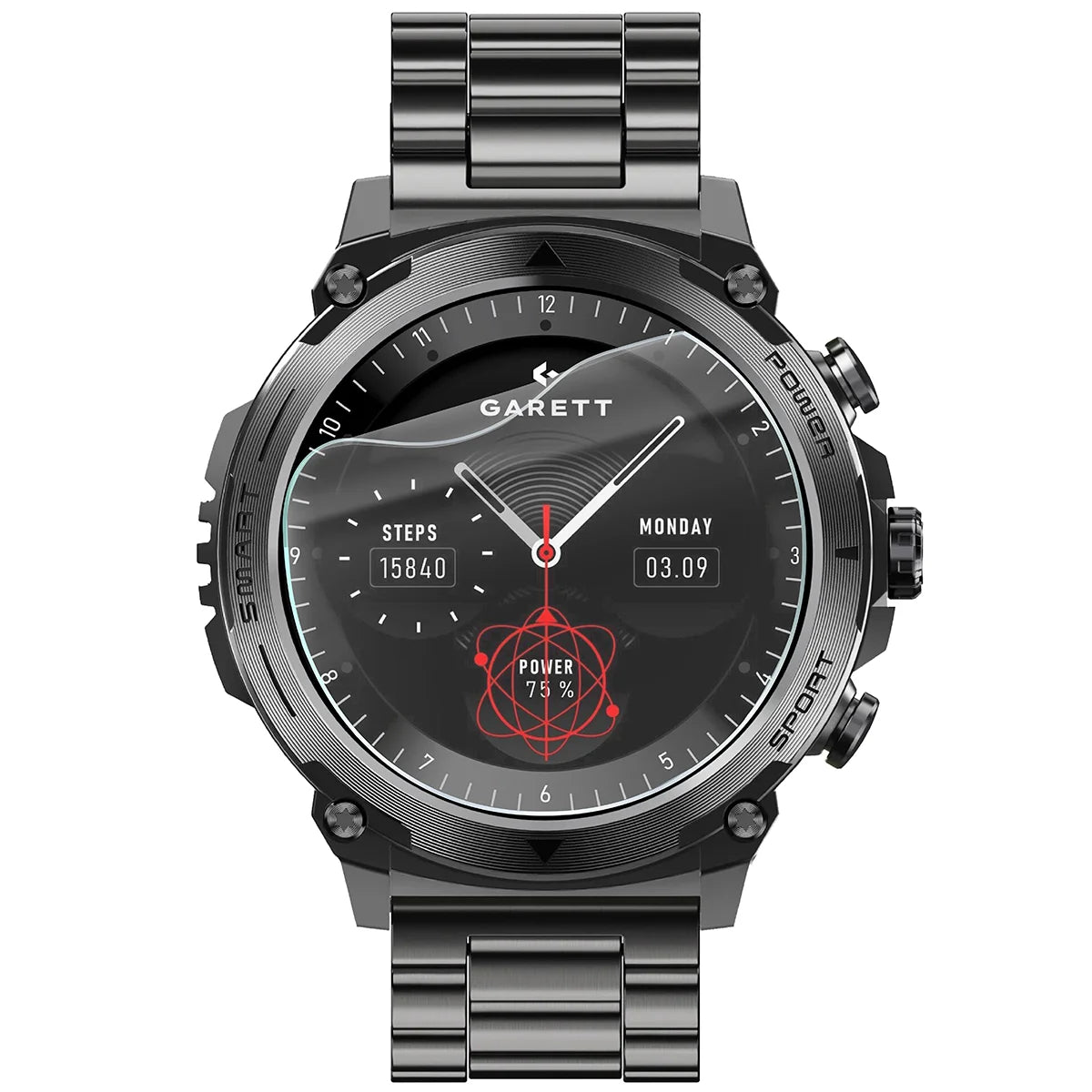 Schutzfolie für den Bildschirm für Garett Atom, Bizon Watch HydroFlex, 3 Stück
