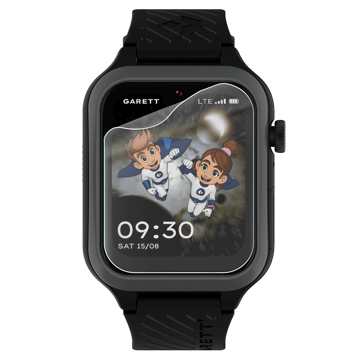 Schutzfolie für den Bildschirm für Garett Kids Essa 2 AI 4G, Bizon Watch HydroFlex, 3 Stück