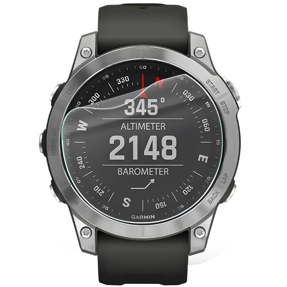 Schutzfolie für den Bildschirm für Garmin Fenix 7, Bizon Watch HydroFlex, 3 Stück