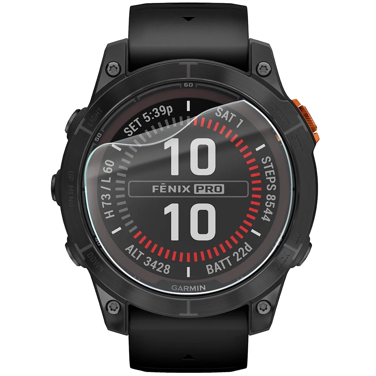 Schutzfolie für den Bildschirm für Garmin Fenix 7 Pro, Bizon Watch HydroFlex, 3 Stück
