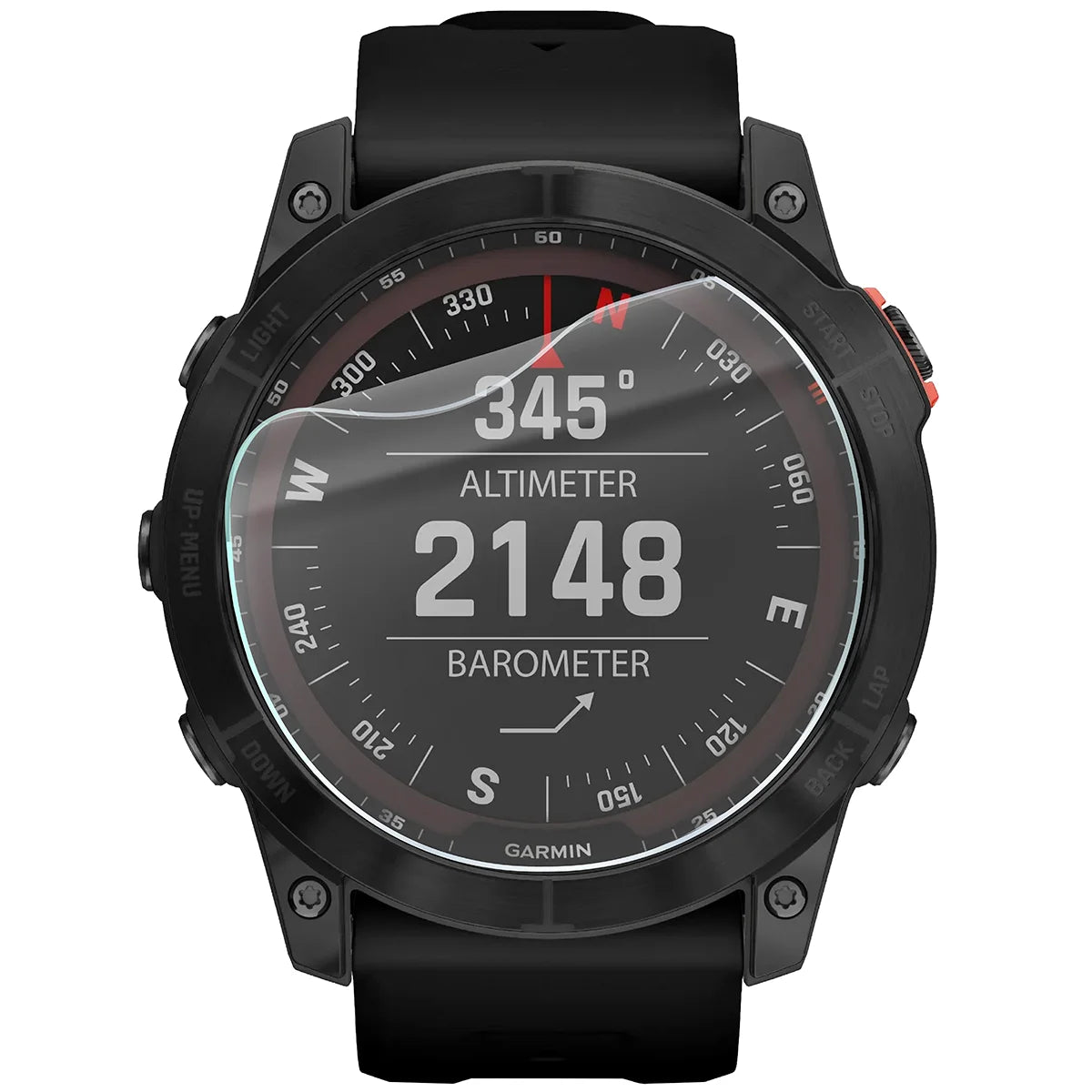 Schutzfolie für den Bildschirm für Garmin Fenix 7X, Bizon Watch HydroFlex, 3 Stück