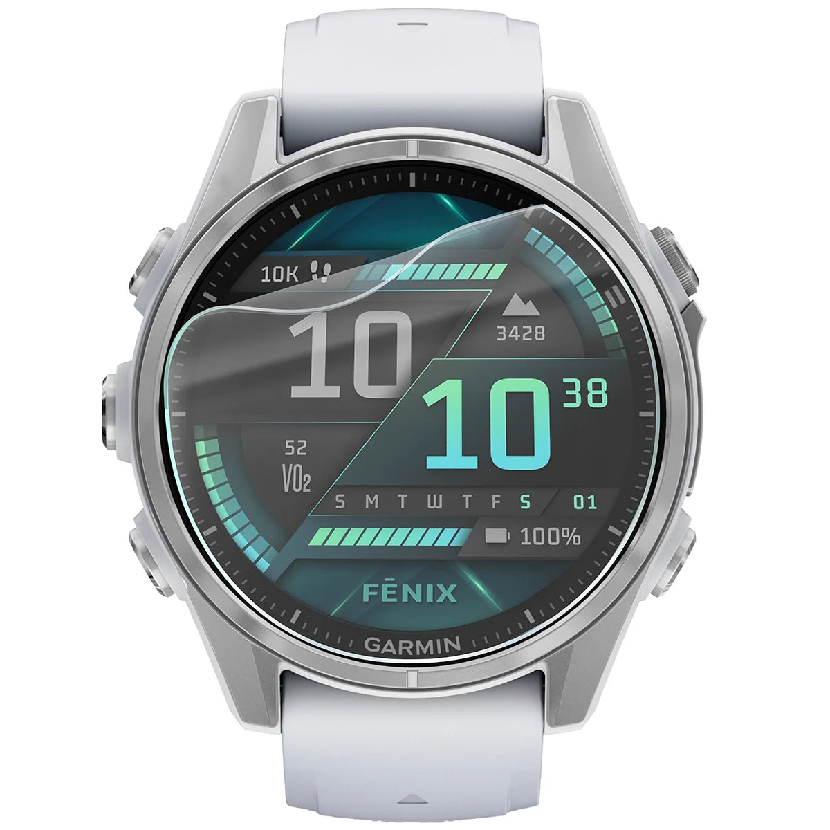 Schutzfolie für den Bildschirm für Garmin Fenix 8 AMOLED 43 mm, Bizon Watch HydroFlex, 3 Stück