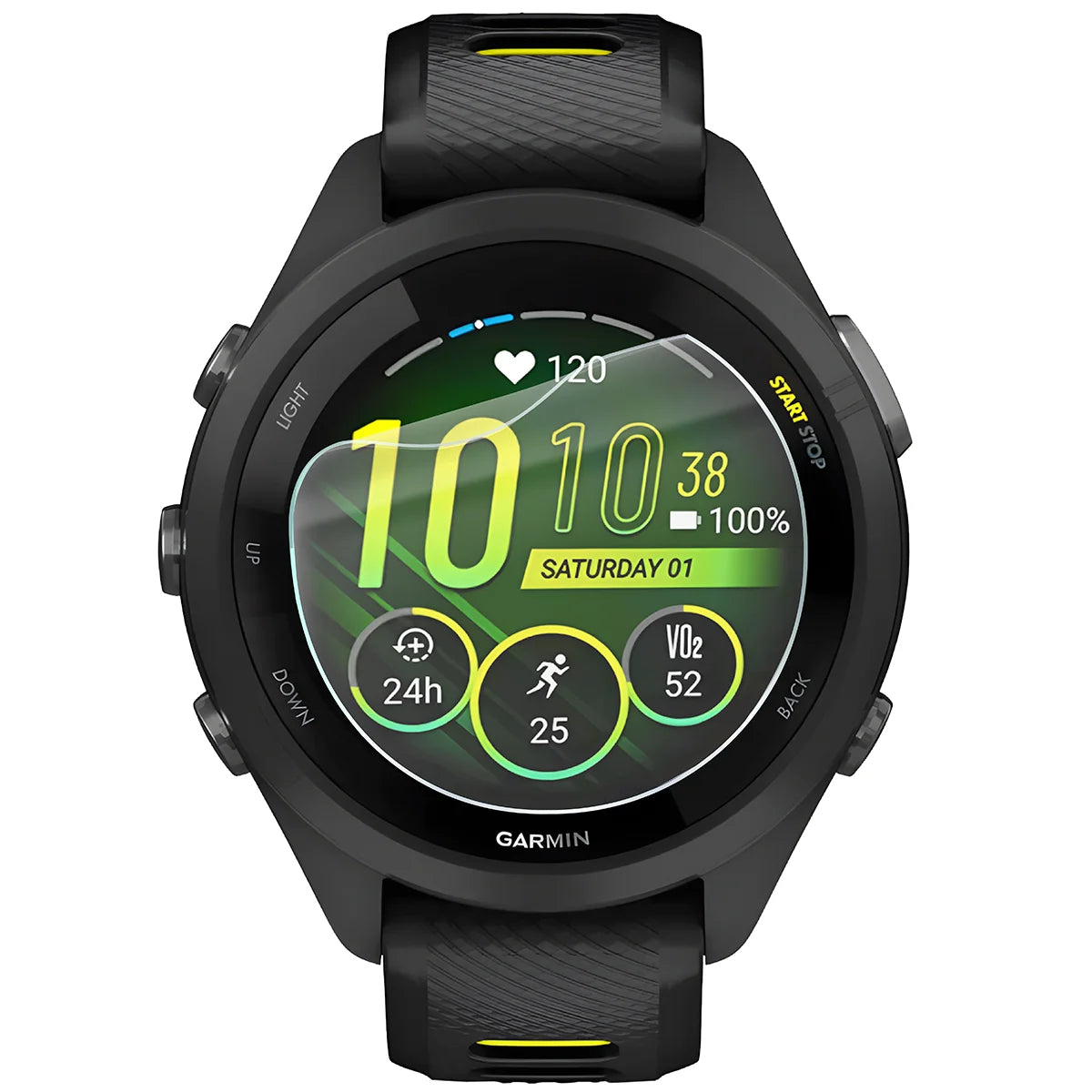 Schutzfolie für den Bildschirm für Garmin Forerunner 265S, Bizon Watch HydroFlex, 3 Stück