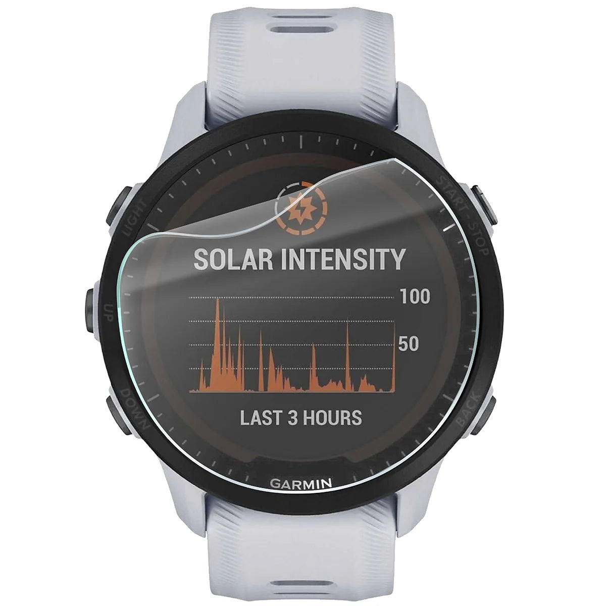 Schutzfolie für den Bildschirm für Garmin Forerunner 955, Bizon Watch HydroFlex, 3 Stück