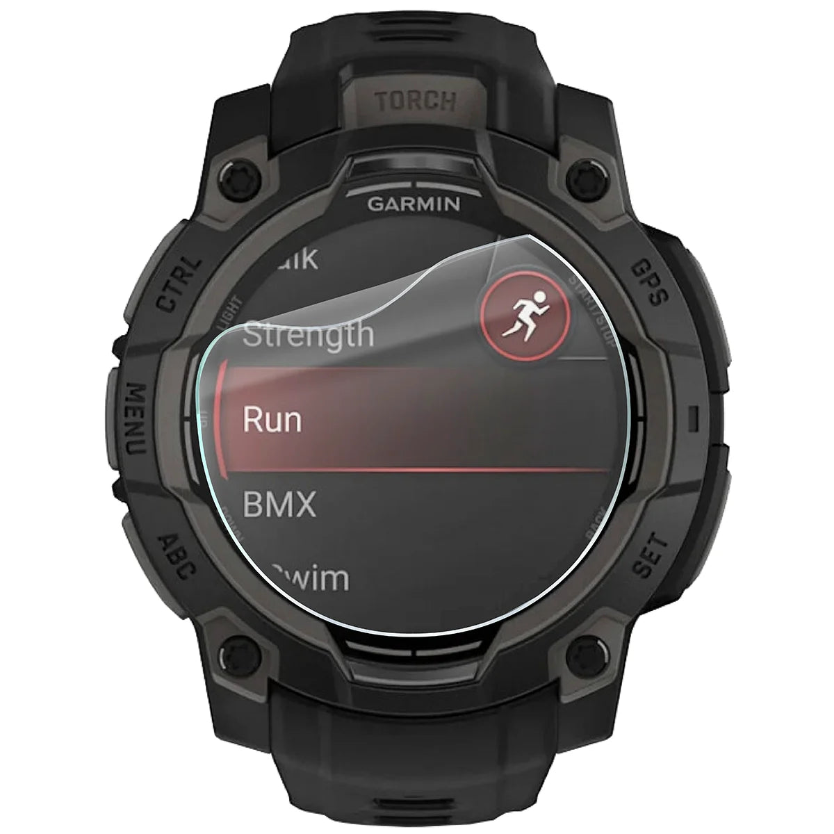 Schutzfolie für den Bildschirm für Garmin Instinct 3 45 mm AMOLED, Bizon Watch HydroFlex, 3 Stück