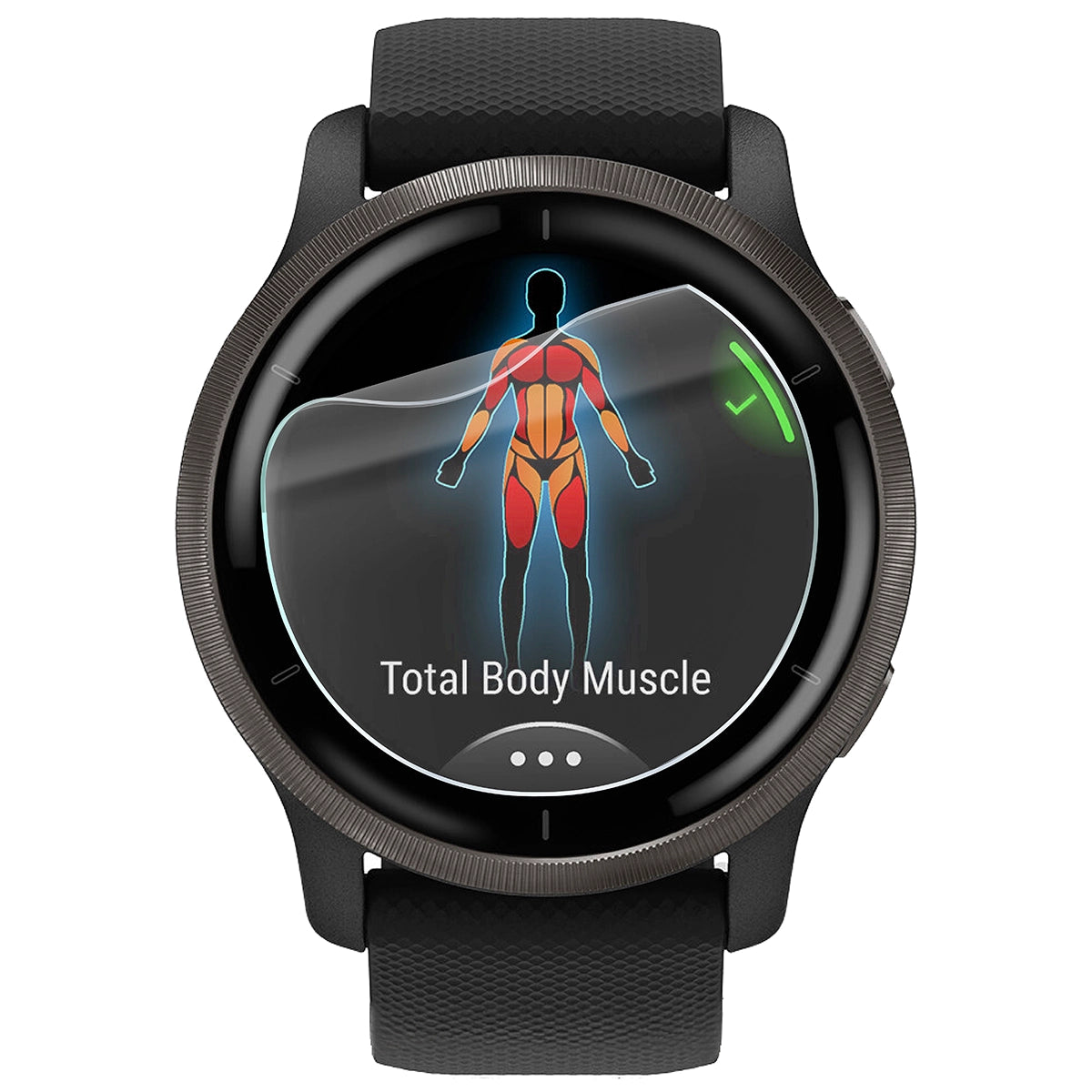 Schutzfolie für den Bildschirm für Garmin Venu 2, Bizon Watch HydroFlex, 3 Stück