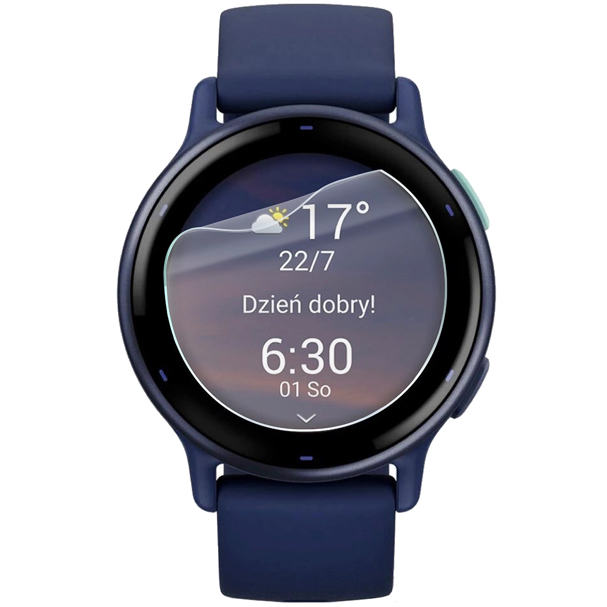 Schutzfolie für den Bildschirm für Garmin Vivoactive 5, Bizon Watch HydroFlex, 3 Stück