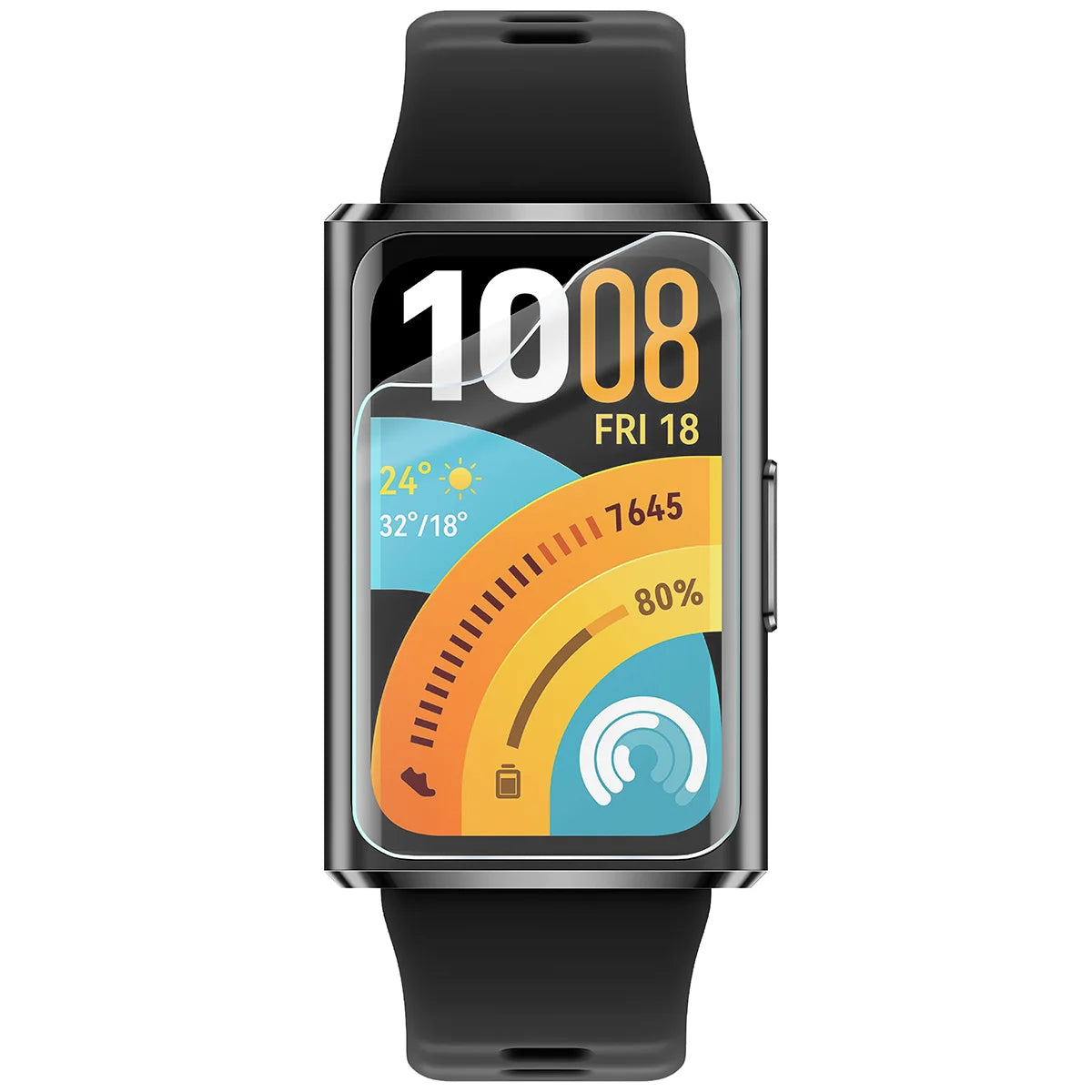 Schutzfolie für den Bildschirm für Huawei Band 11 Pro, Bizon Watch HydroFlex, 3 Stück