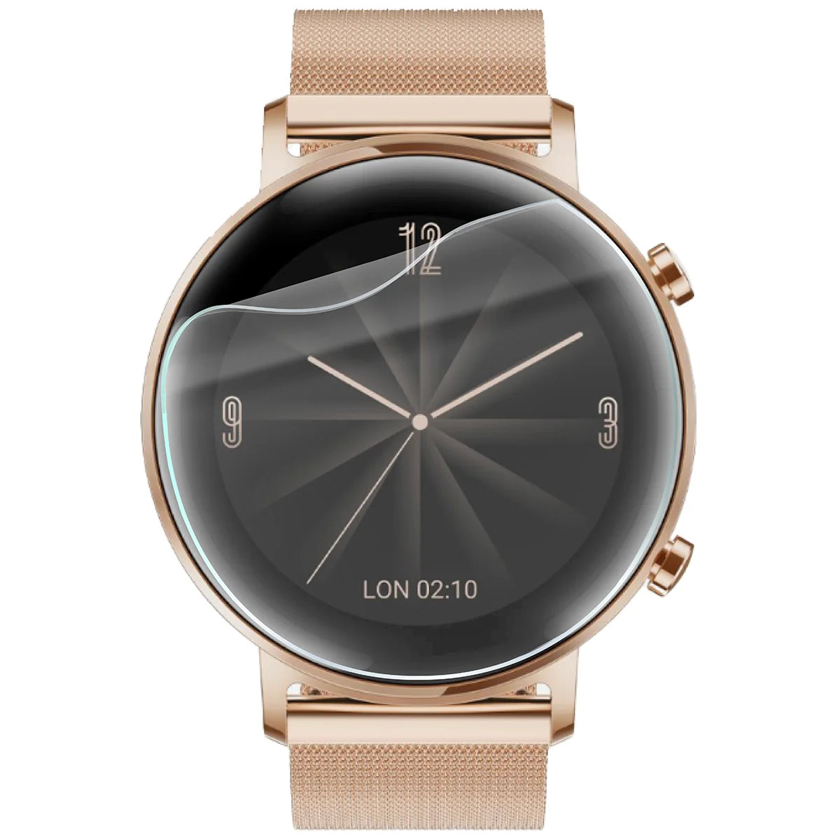 Schutzfolie für den Bildschirm für Huawei Watch GT 2 42 mm, Bizon Watch HydroFlex, 3 Stück