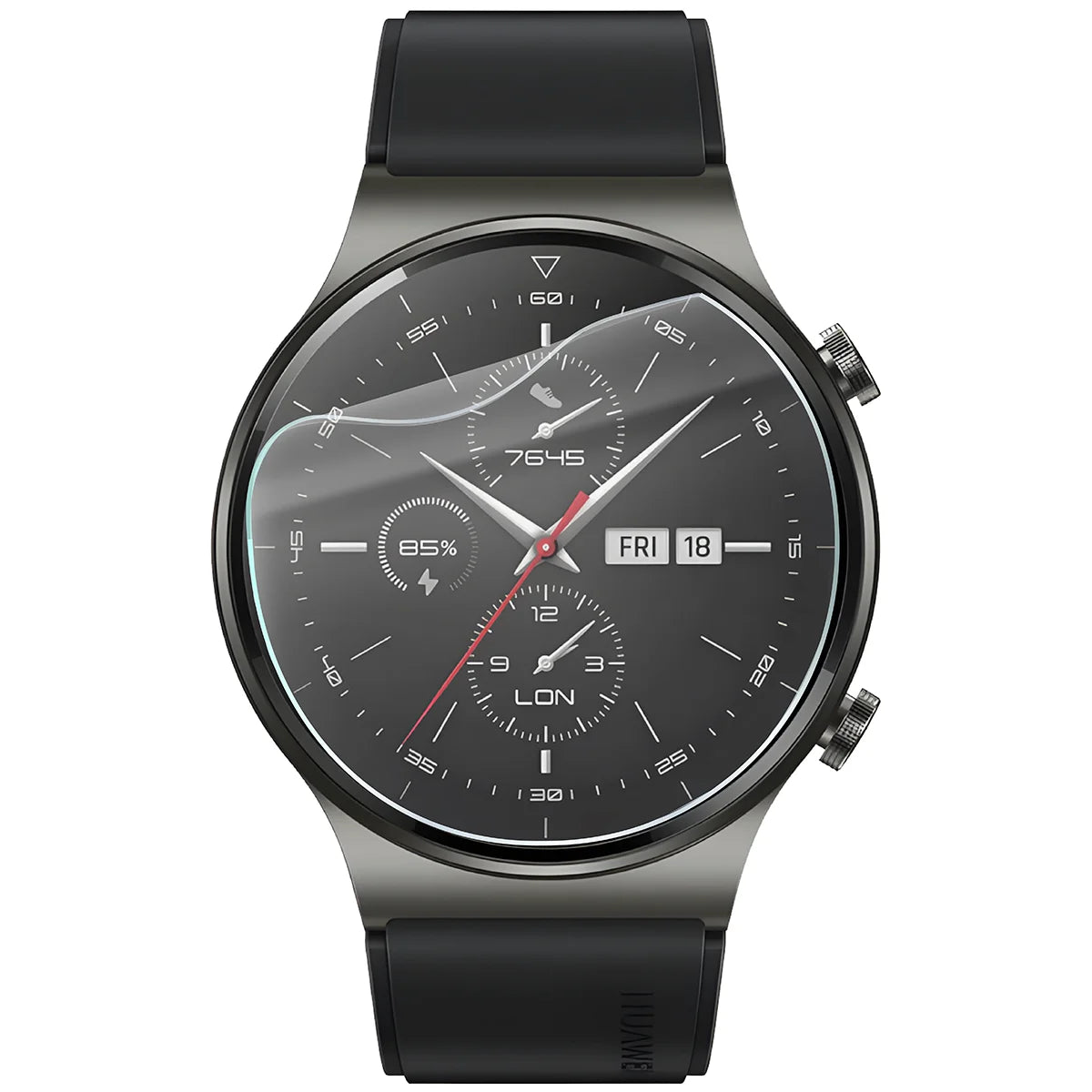 Schutzfolie für den Bildschirm für Huawei Watch GT 2 Pro, Bizon Watch HydroFlex, 3 Stück