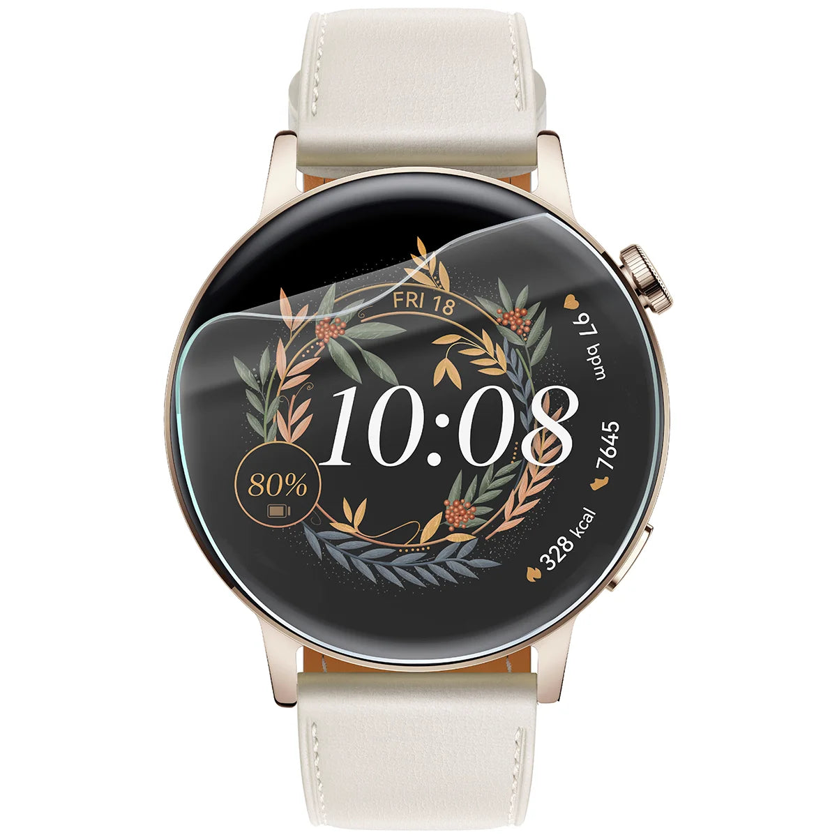 Schutzfolie für den Bildschirm für Huawei Watch GT 3 42 mm, Bizon Watch HydroFlex, 3 Stück